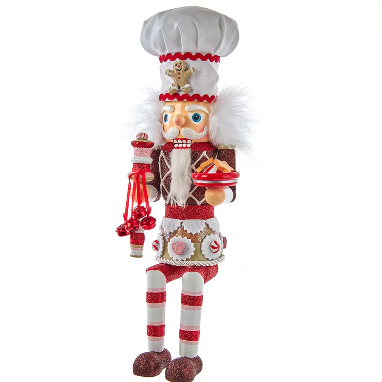 The Jolly Christmas Shop Gingerbread | The Candy Shop | 15" Hollywood Nutcrackers Gingerbread Baker Shelf Sitter Christmas Nutcracker HA0614