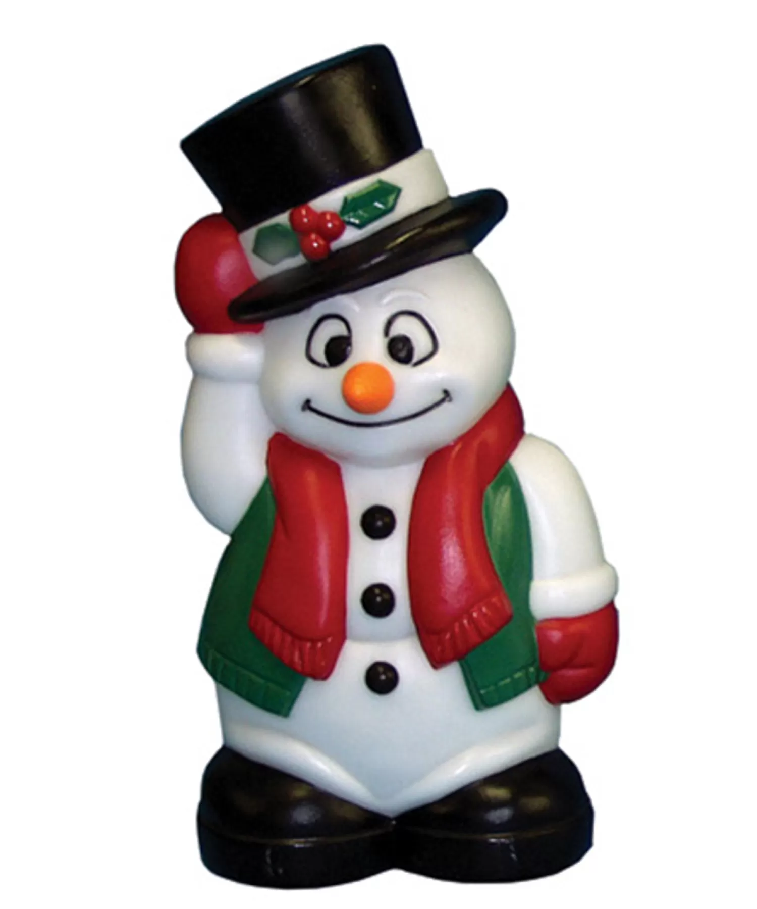 The Jolly Christmas Shop Snowman Christmas Decorations | Outdoor Lighted Decorations | 18" Blow Mold Snowman Lighted Christmas Decoration C3582