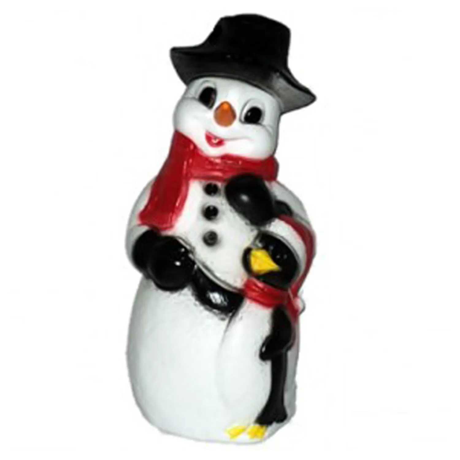 The Jolly Christmas Shop Snowman Christmas Decorations | Outdoor Lighted Decorations | 31" Snowman And Penguin Blow Mold Outdoor Christmas Home Decor 75305