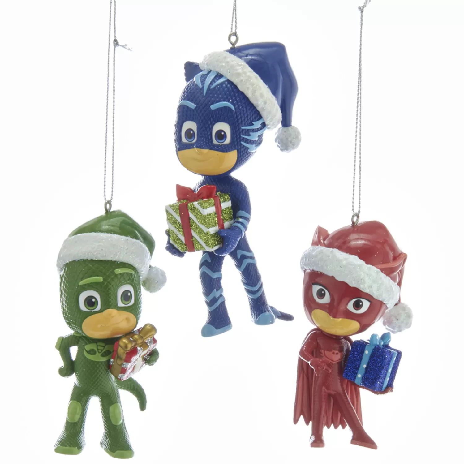 The Jolly Christmas Shop Lincensed·Pj Masks | Children's Ornaments | 3.5" PJ Masks With Santa Hat Christmas Ornament PJ1191