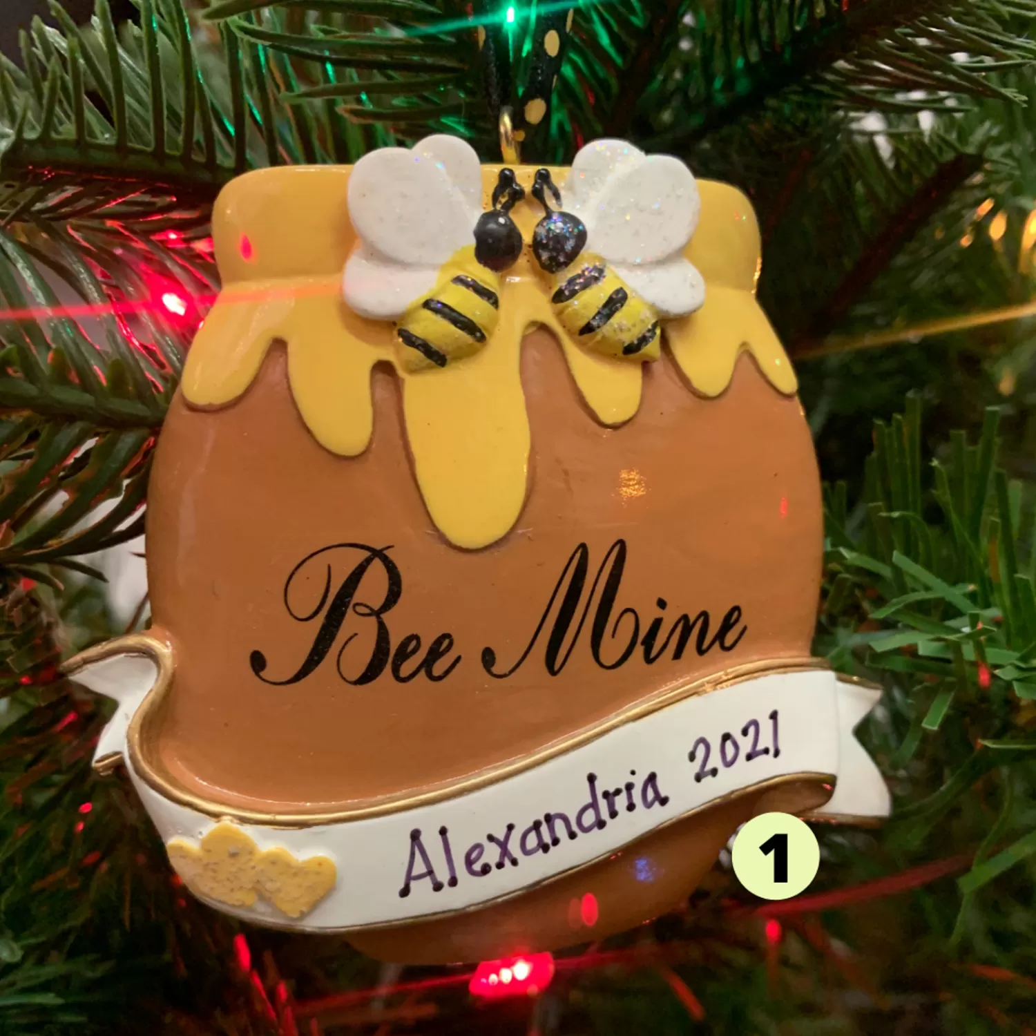 The Jolly Christmas Shop Personalized Ornaments·Misc. | Hobbies | 3" Beehive Personalized Christmas Ornament