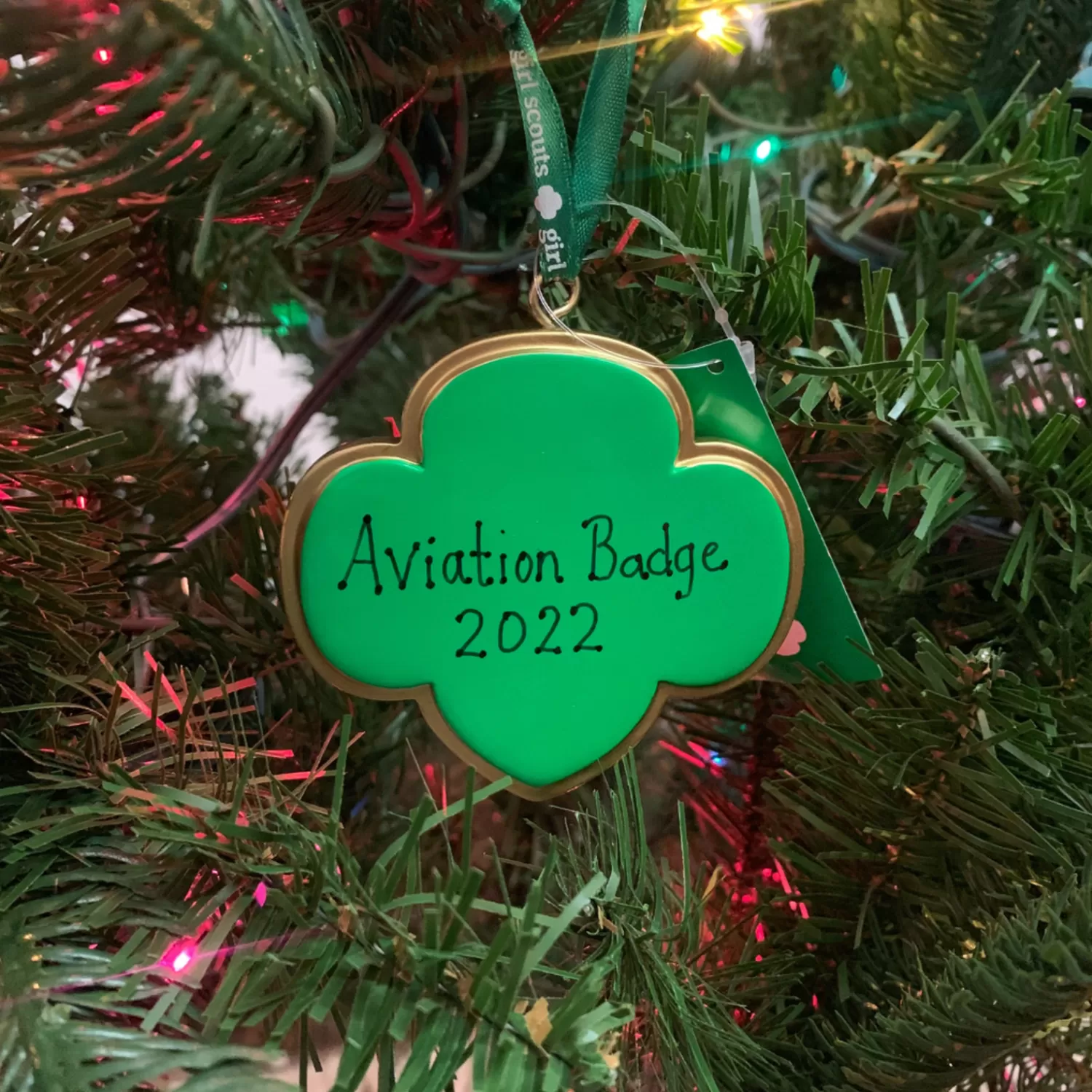 The Jolly Christmas Shop Personalized Ornaments·Hobbies | Personalized Ornaments·Children's | 3" Girl Scout Badge Logo Personalized Christmas Ornament GS2211