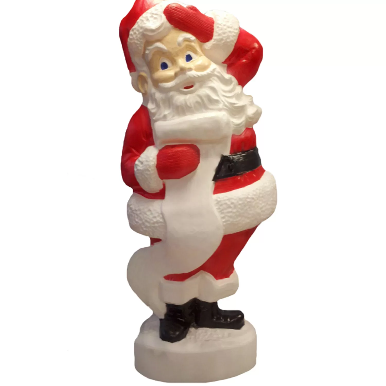 The Jolly Christmas Shop Santa Christmas Decorations | Outdoor Lighted Decorations | 43" Large Santa Blow Mold Outdoor Christmas Decor 75180