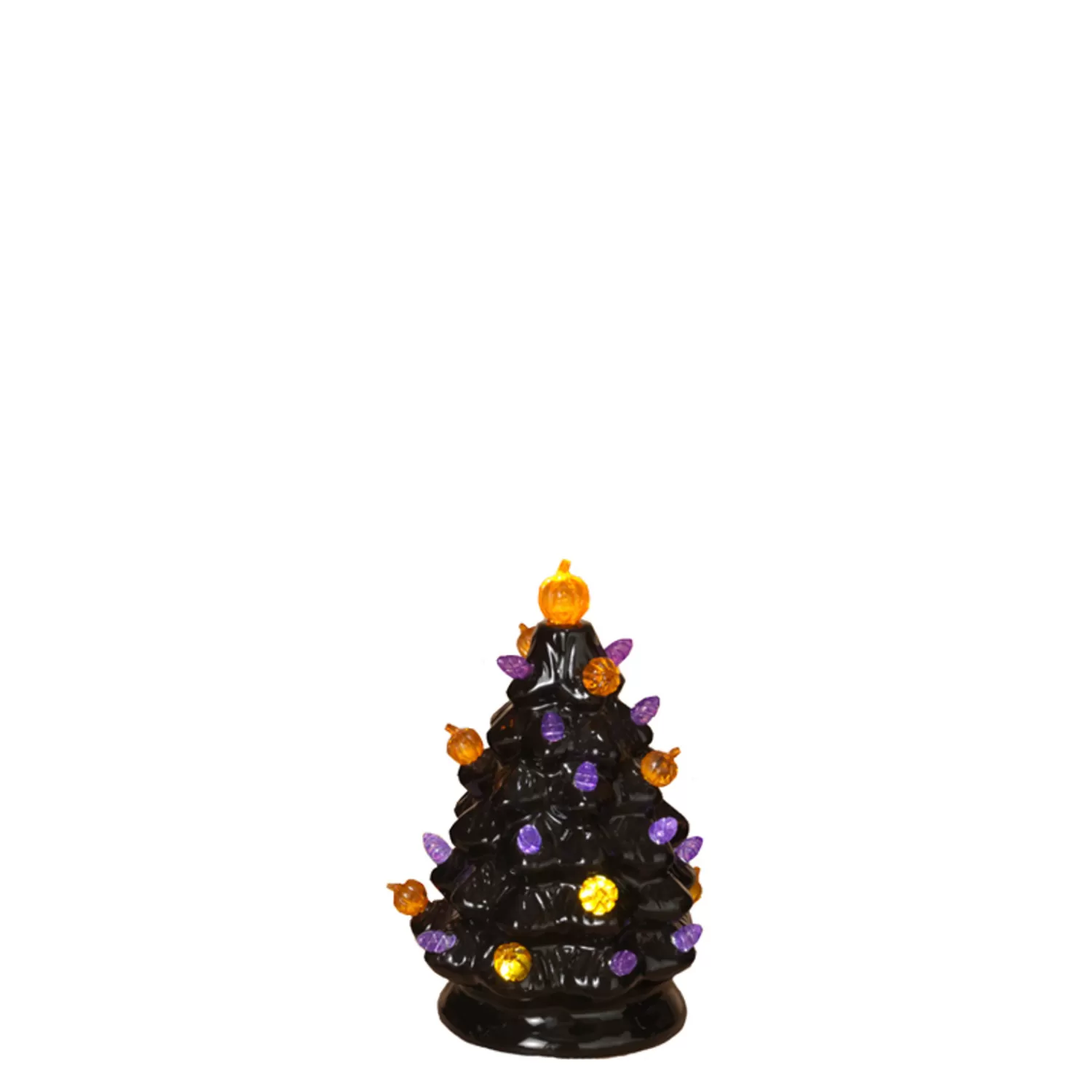 The Jolly Christmas Shop Vintage Halloween Decorations | Halloween Indoor Decorations | Battery Operated Lighted Halloween Ceramic Trees With Sound 2551760