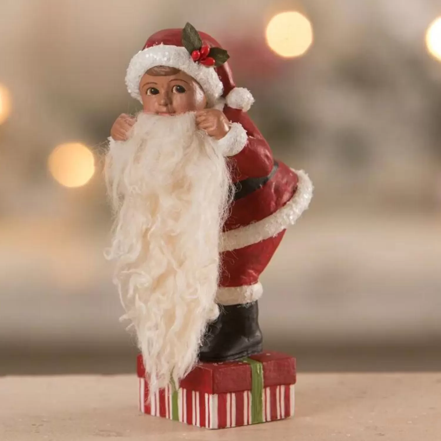 The Jolly Christmas Shop Tinsel Town | Santa Christmas Decorations | Bethany Lowe Milo's Santa Dress Up Christmas Decoration TD1173