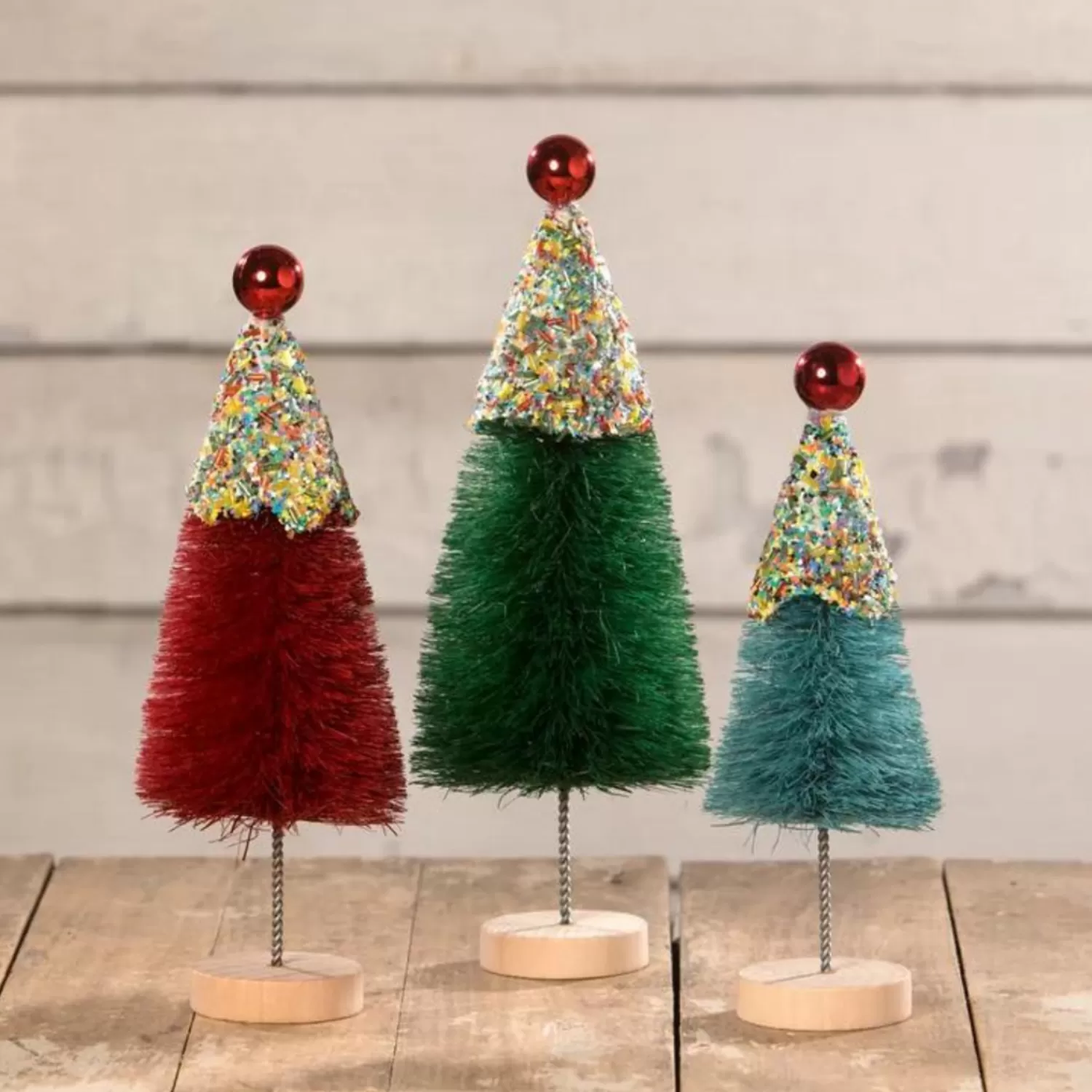 The Jolly Christmas Shop Gingerbread | The Candy Shop | Bethany Lowe Set Of 3 Christmas Cupcake Trees Christmas Decoration LC1541