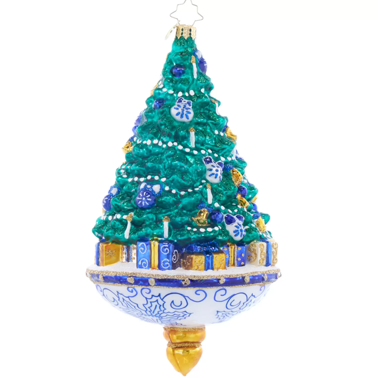 The Jolly Christmas Shop Christopher Radko·Trees | Glass Ornaments | Christopher Radko Chinoiserie Spruce Glass Christmas Ornament 1021805