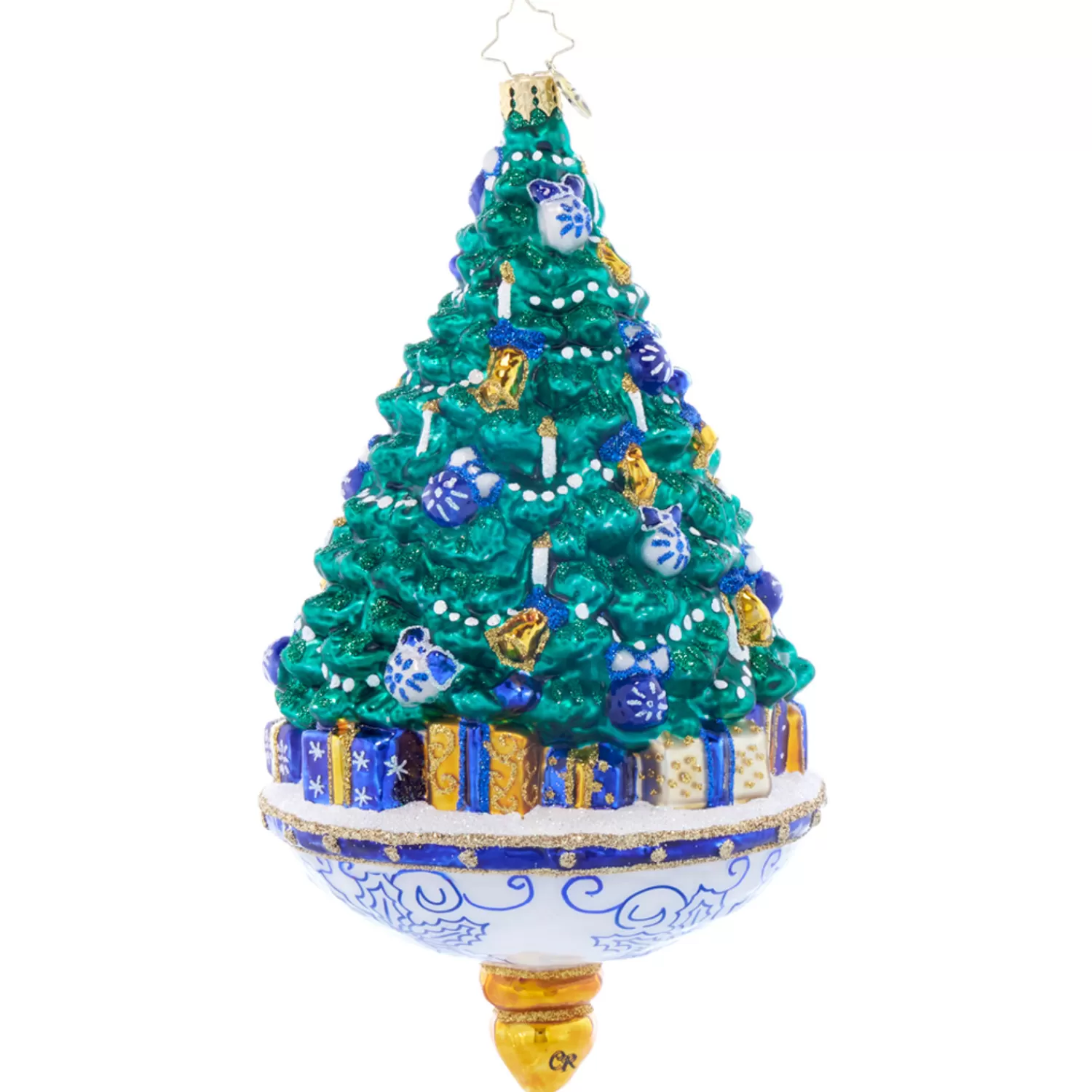 The Jolly Christmas Shop Christopher Radko·Trees | Glass Ornaments | Christopher Radko Chinoiserie Spruce Glass Christmas Ornament 1021805