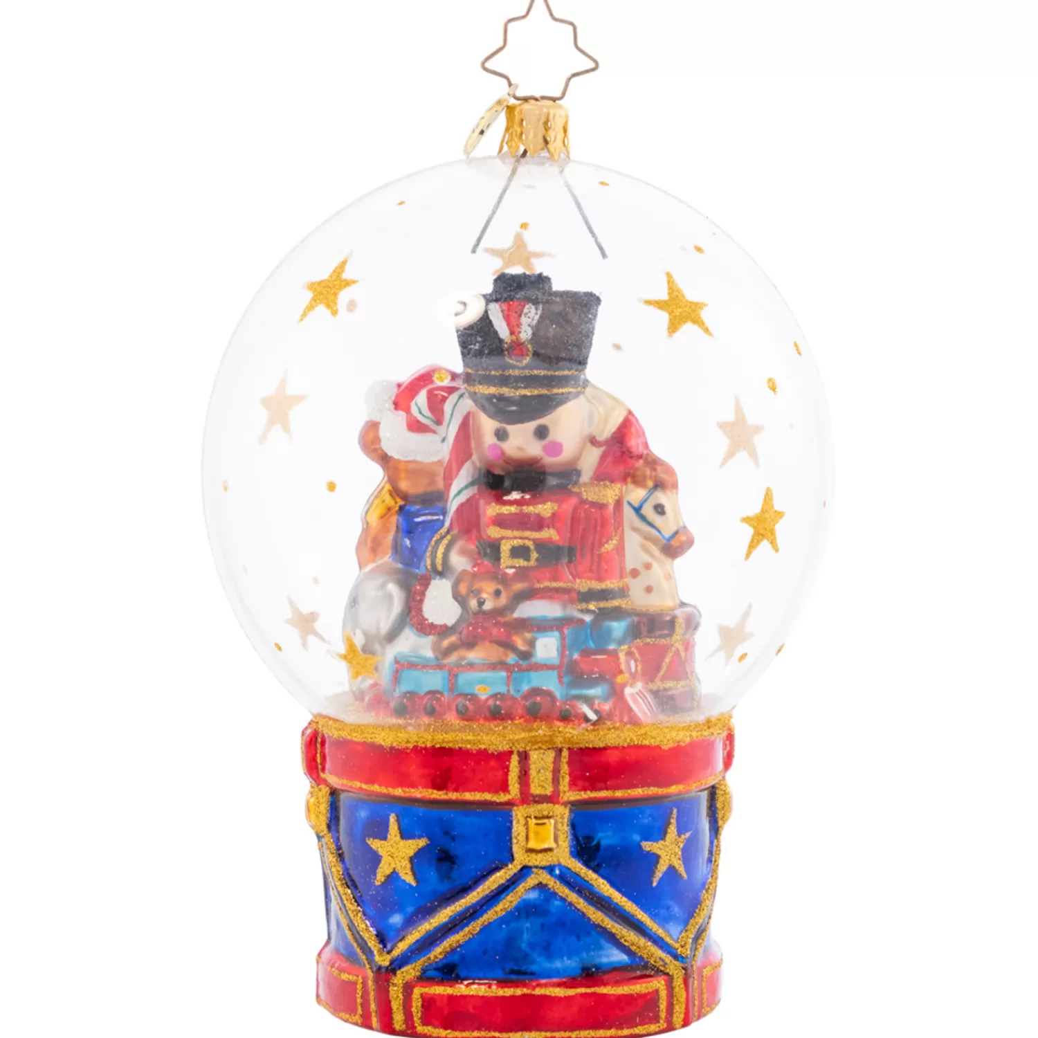 The Jolly Christmas Shop Glass Ornaments | Christopher Radko Toyland Treasures Snow Globe Glass Ornament 1021566