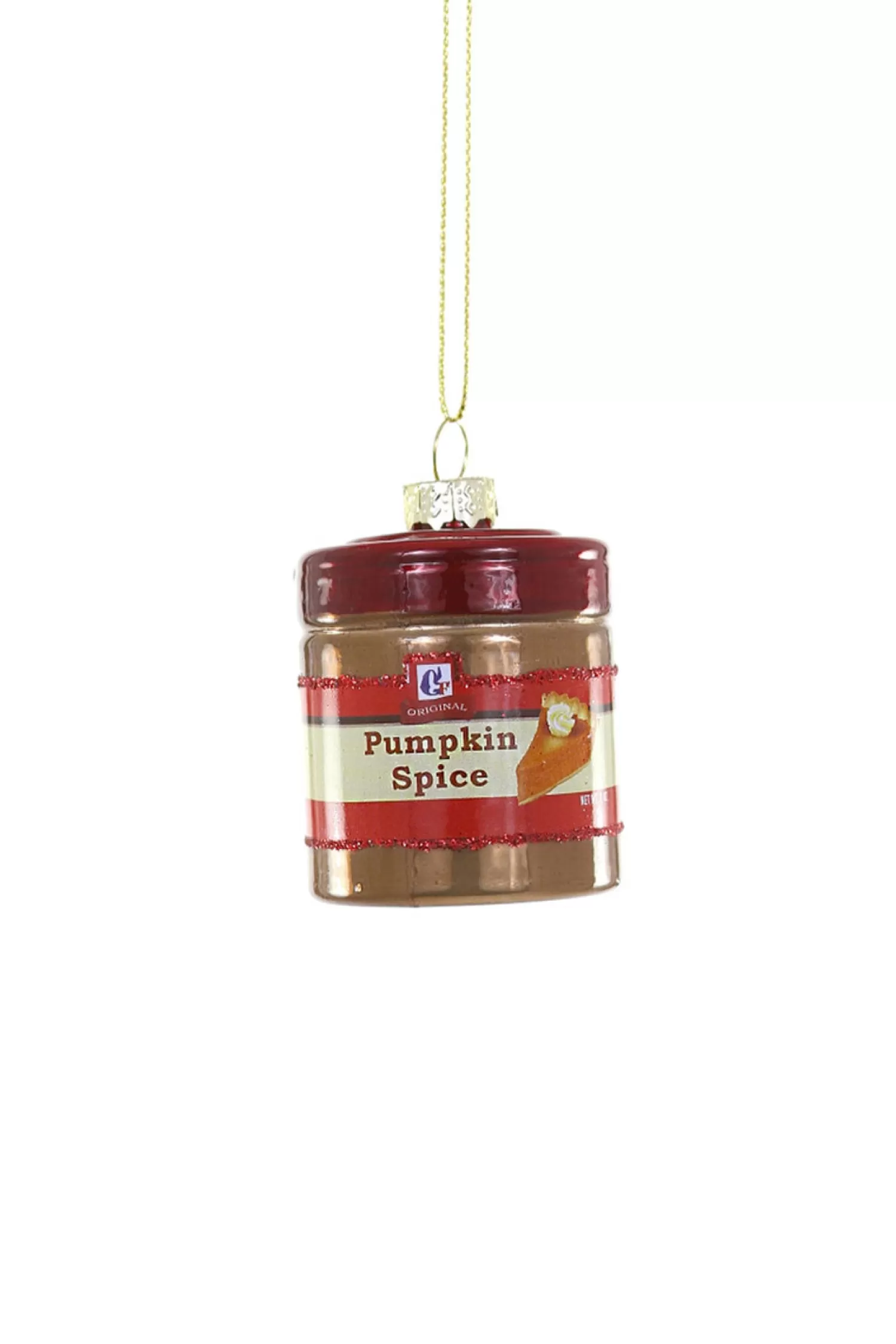 The Jolly Christmas Shop Fall Home Decor | Halloween Ornaments | Cody Foster 2.5" Pumpkin Spice Glass Christmas Ornament GO-8562
