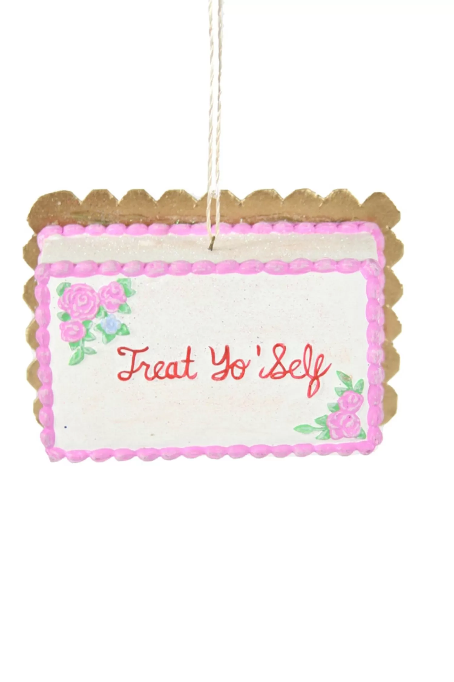 The Jolly Christmas Shop Hipster Tree | Candy And Food | Cody Foster 4.25" Treat Yo Self Sheet Cake Christmas Ornament PO-2078