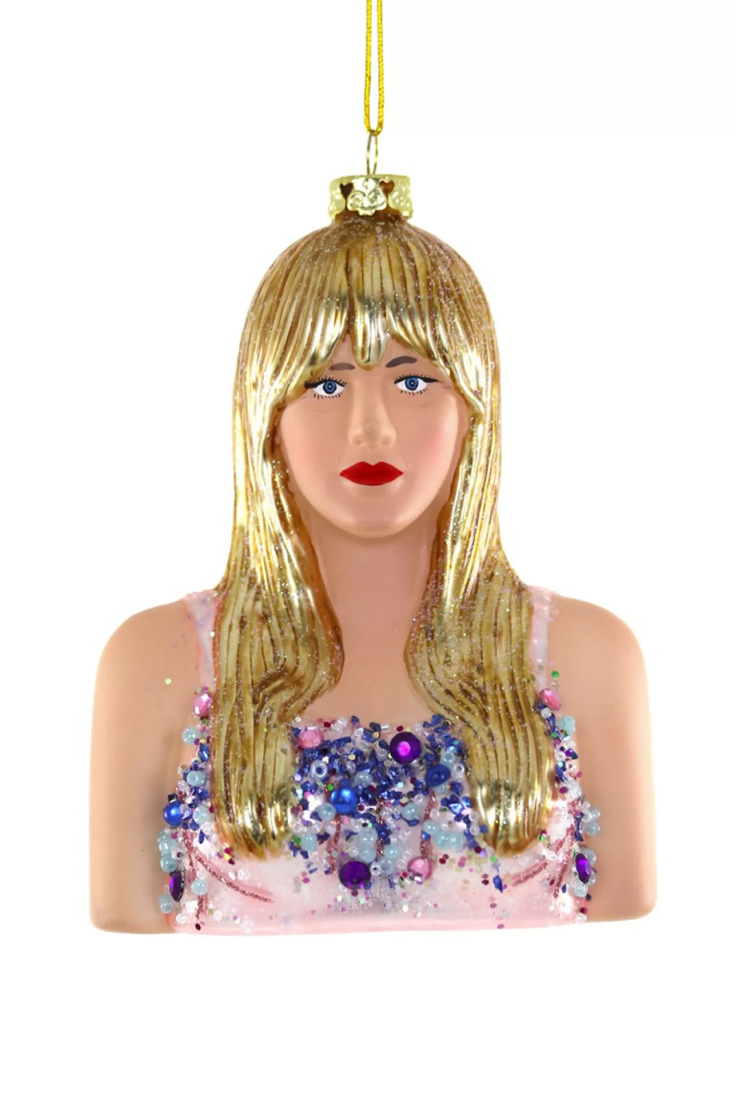 The Jolly Christmas Shop Pop Culture | Glass Ornaments | Cody Foster 5" Taylor Swift Glass Christmas Ornament GL-267