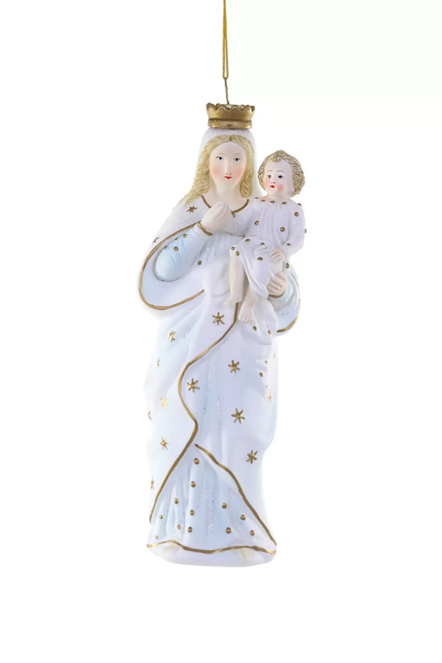 The Jolly Christmas Shop Religious | Vintage Inspired | Cody Foster 7.5" Madonna And The Child Enthroned Christmas Ornament GO-9490