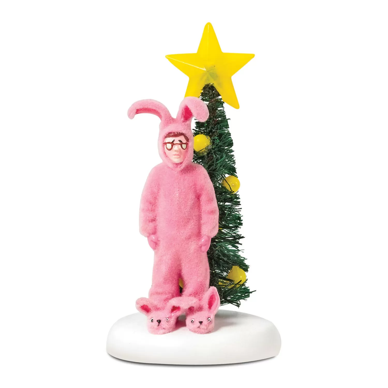 The Jolly Christmas Shop Pink Christmas Decorations | A Christmas Story | Department 56 A Christmas Story Village Pink Nightmare Figure 805038