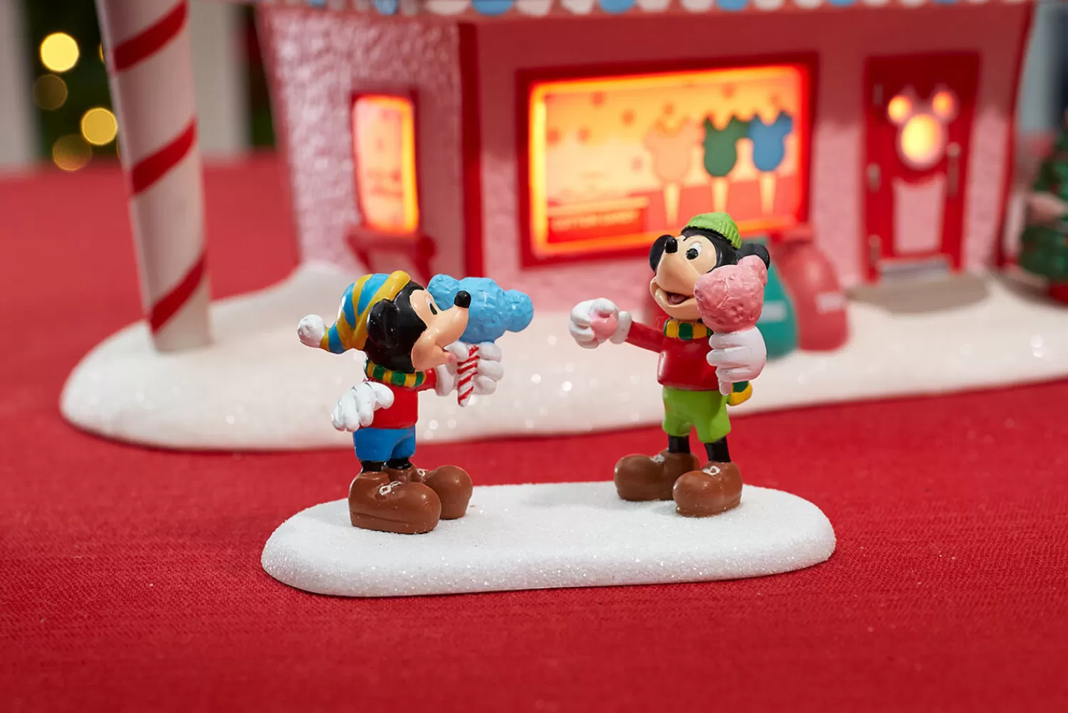 The Jolly Christmas Shop Disney | Candy And Food | Department 56 Disney Village Cotton Candy Delight Figure 6001193