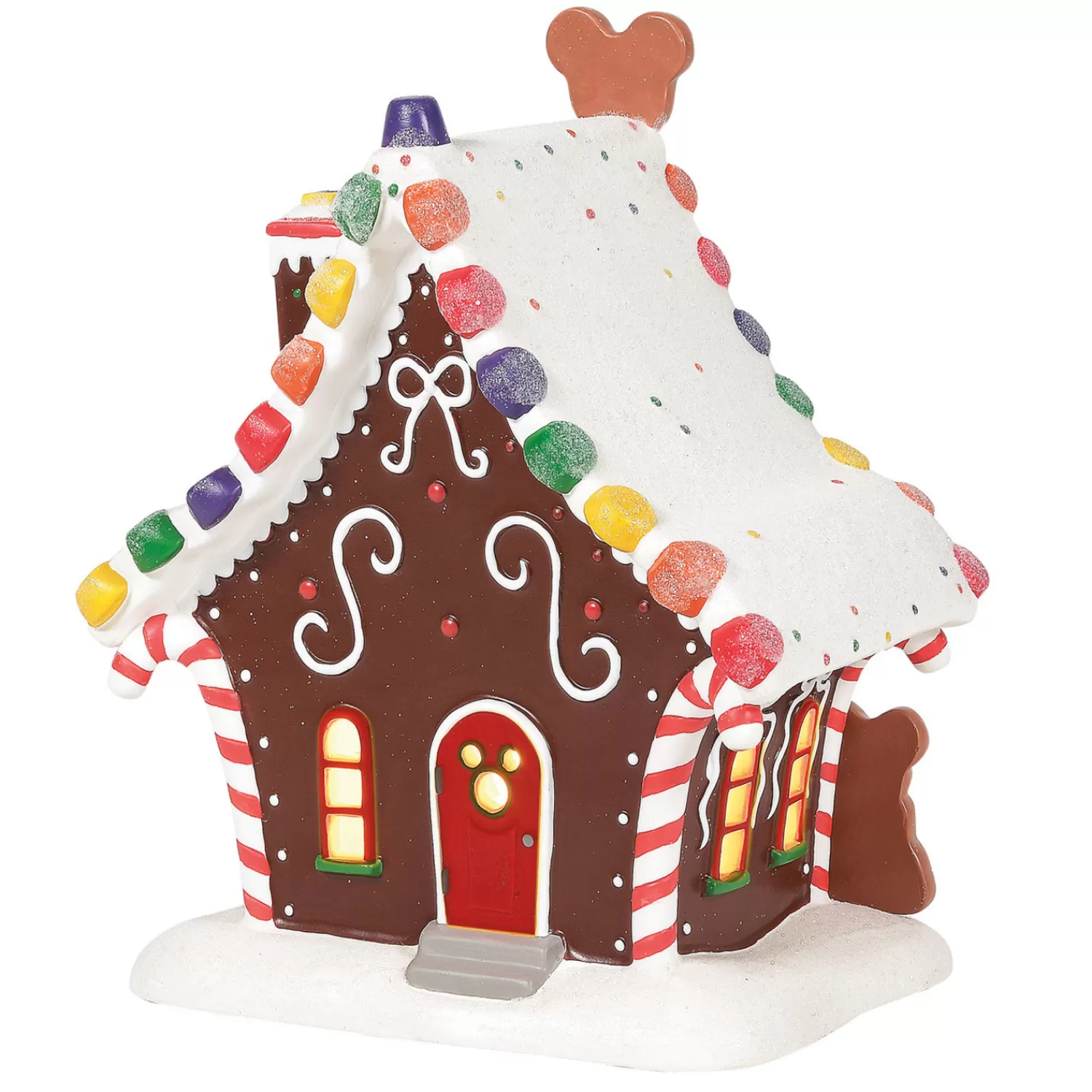 The Jolly Christmas Shop Disney | Department 56 Disney Village Mickey's Gingerbread House Building 6001317