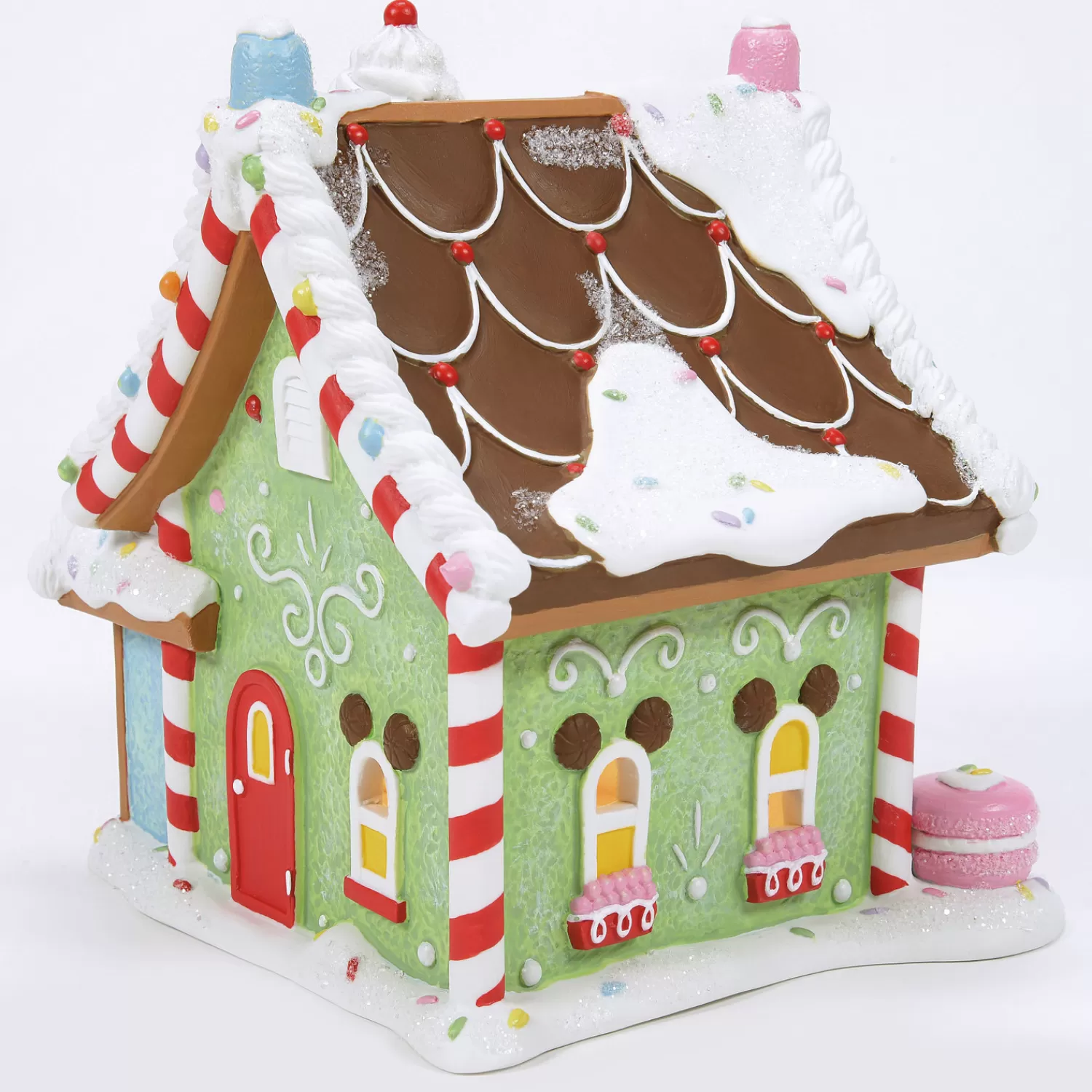 The Jolly Christmas Shop Disney | Department 56 Disney Village Mickey's Peppermint Villa Building 6013662