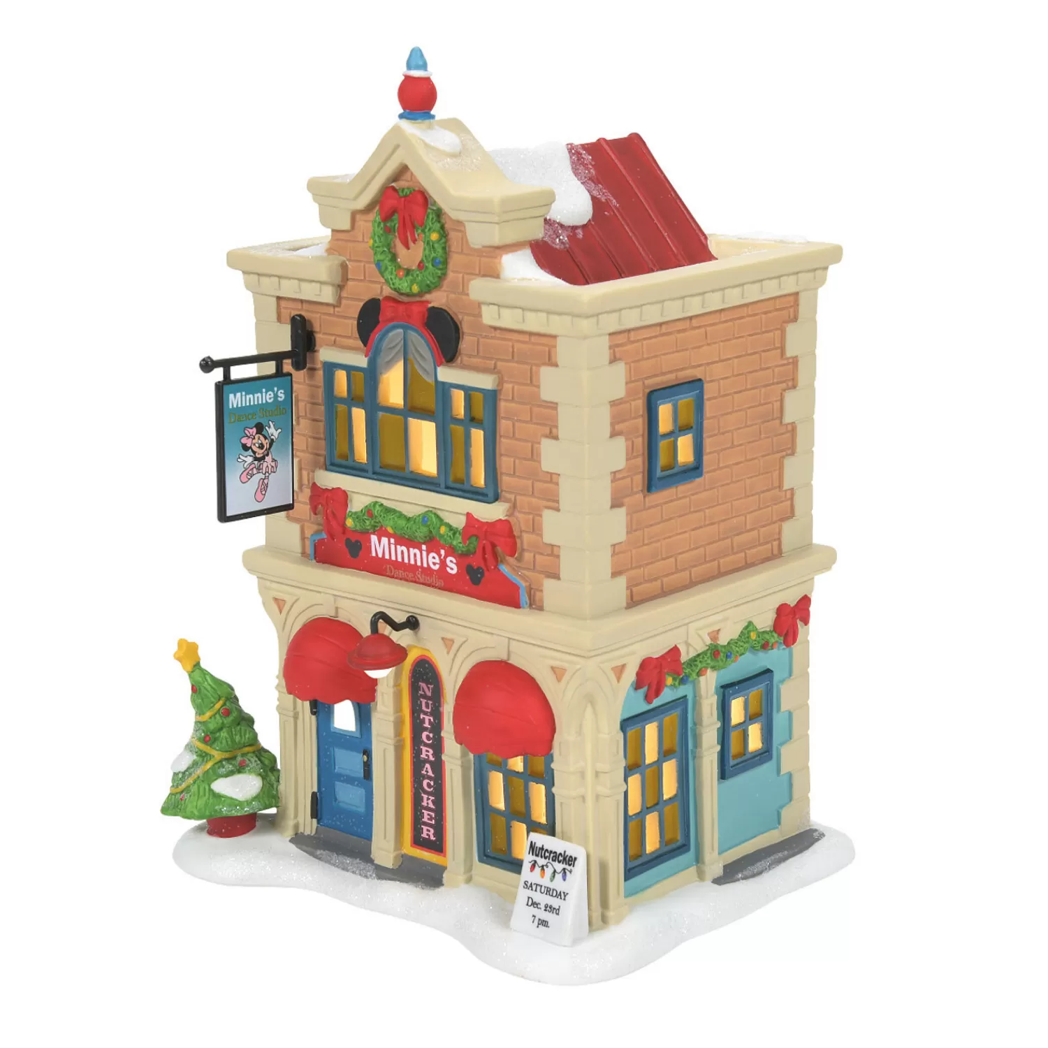The Jolly Christmas Shop Disney | Department 56 Disney Village Minnie's Dance Academy Building 6007176