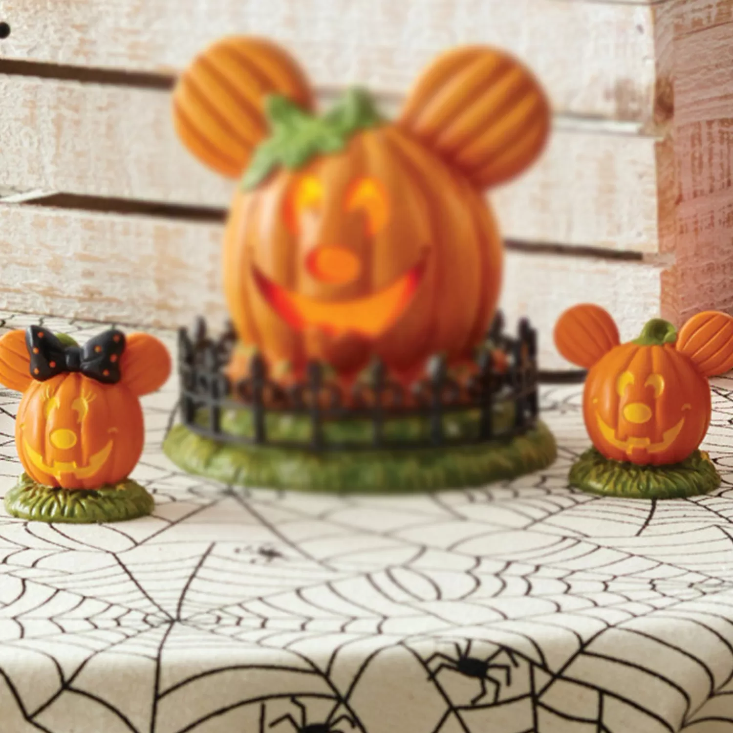 The Jolly Christmas Shop Department 56 Halloween | Disney | Department 56 Disney's Halloween Village Mickey's Pumpkintown Topiaires 6007732