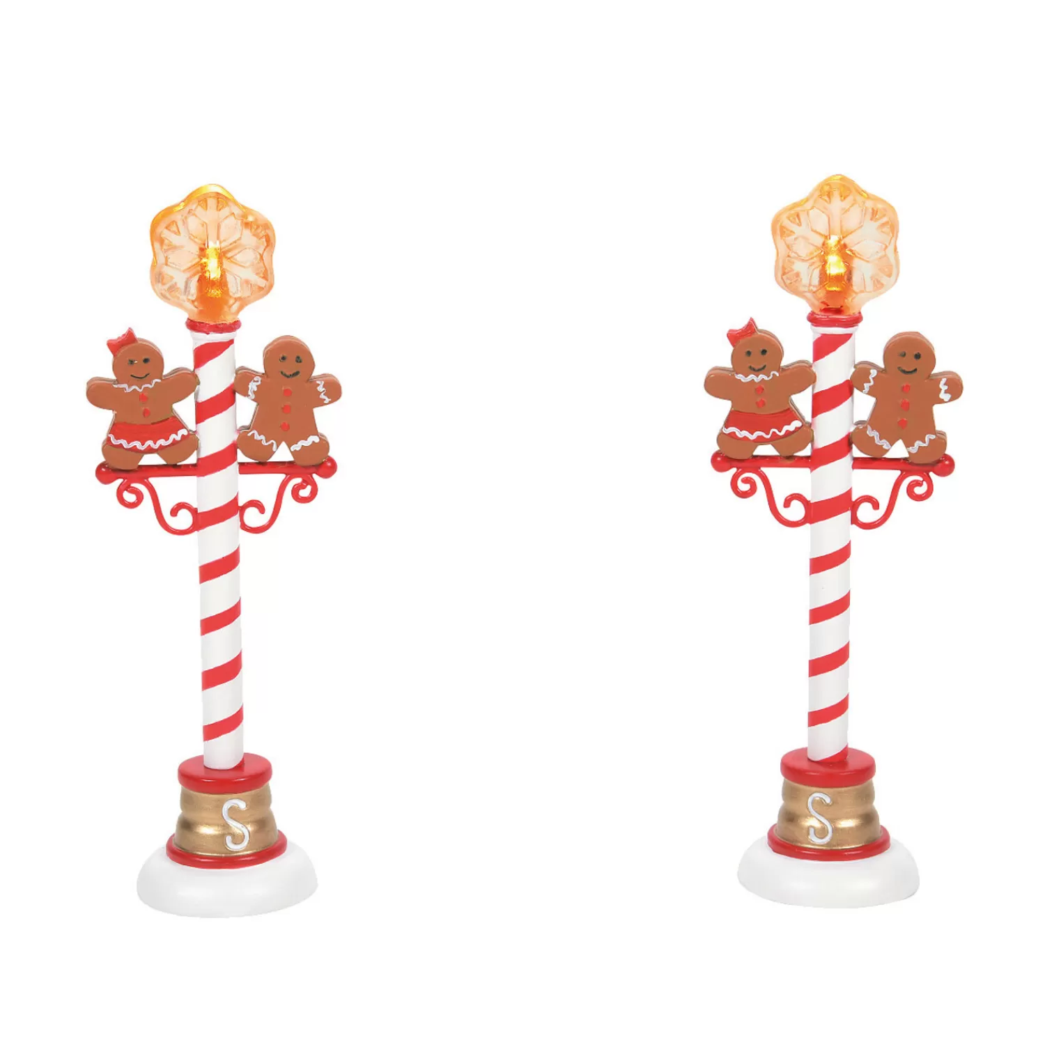 The Jolly Christmas Shop Gingerbread Christmas Decorations | Department 56 Gingerbread Street Lights 6007683