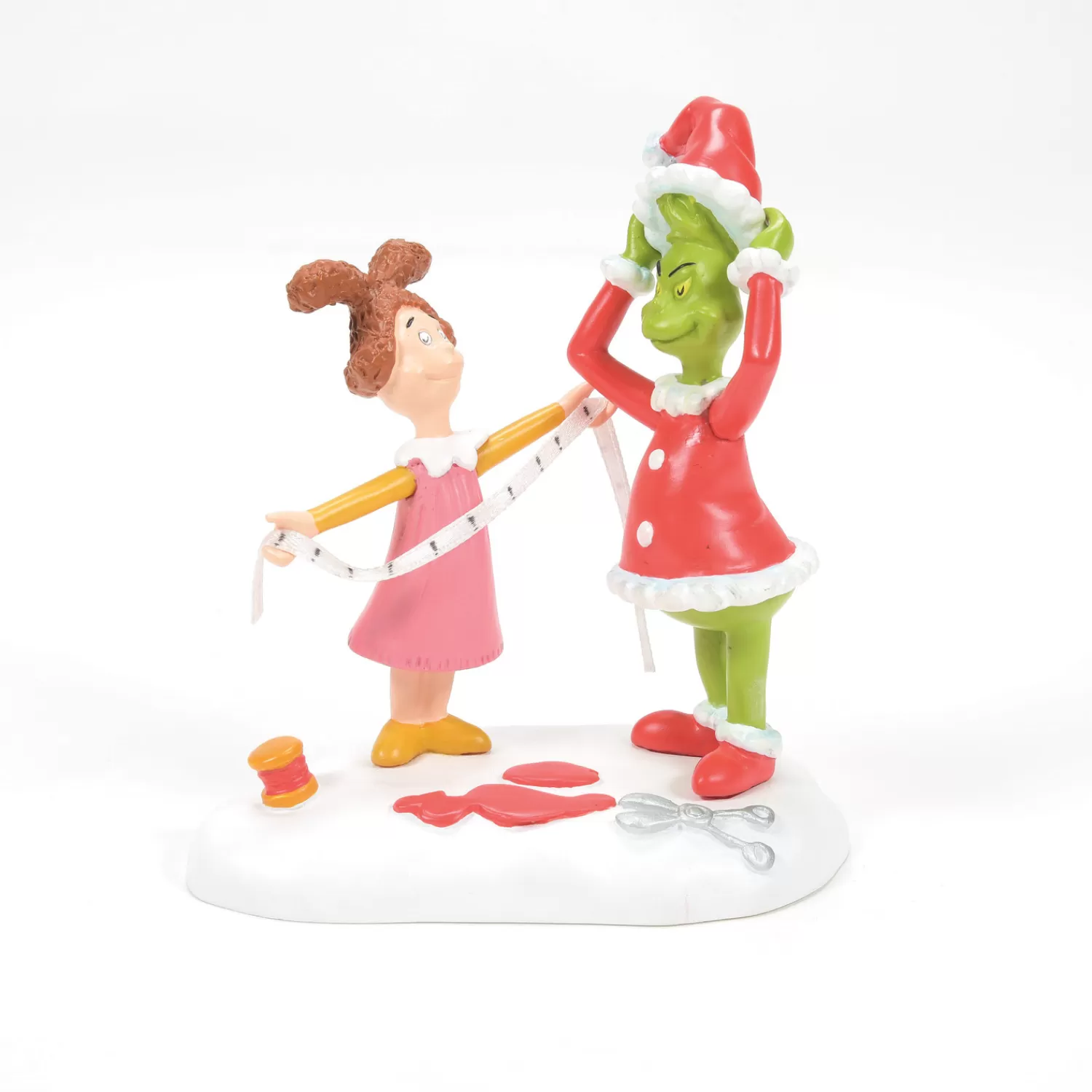 The Jolly Christmas Shop Grinch | Department 56 Grinch Village Being Fitted For A Santy Suit Figure 6013019
