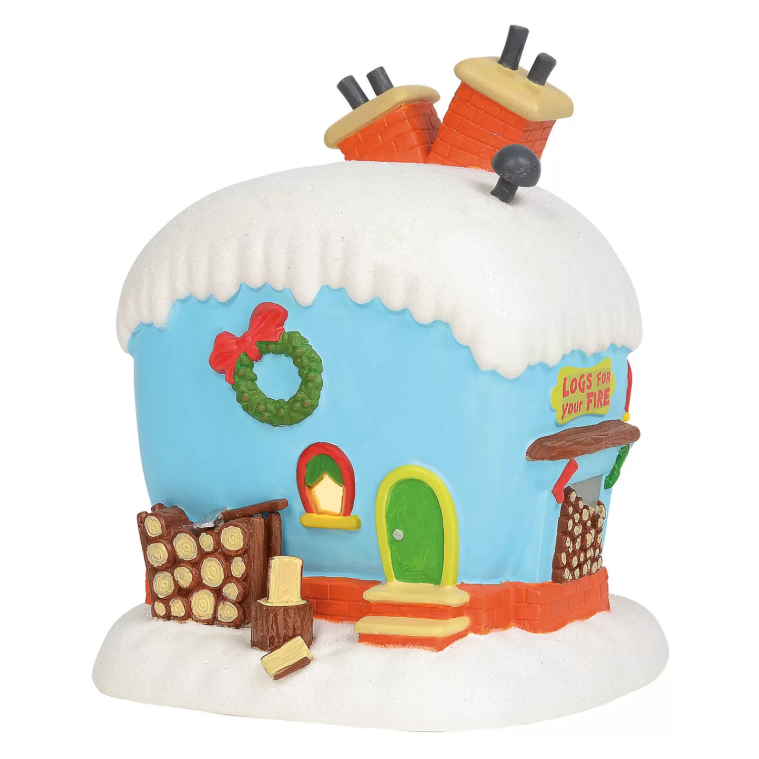 The Jolly Christmas Shop Grinch | Department 56 Grinch Village Flue Who's Fireplace Place Building 6003319