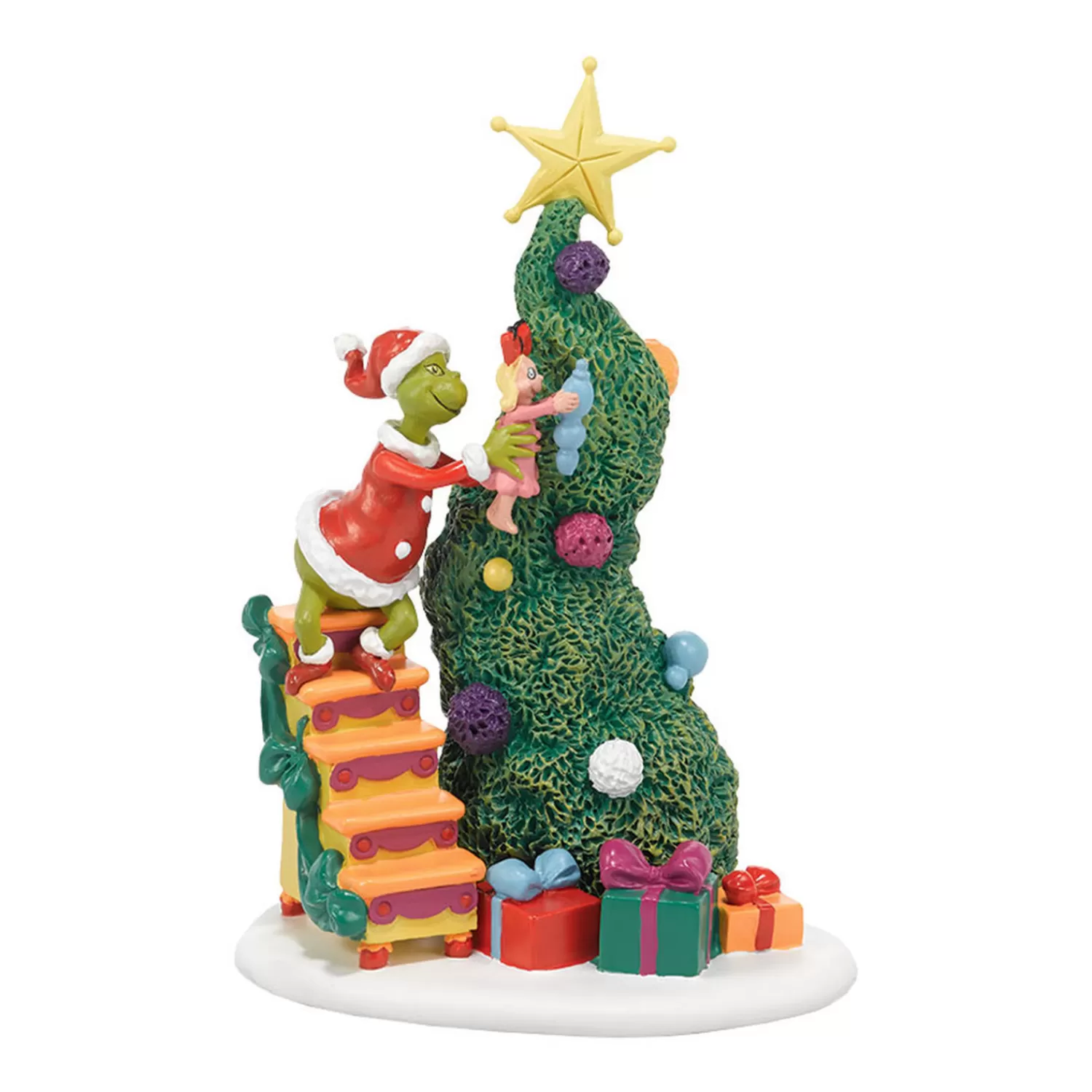 The Jolly Christmas Shop Grinch | Department 56 Grinch Village It Takes Two Grinch And Cindy Lou-Who Figure 4038647