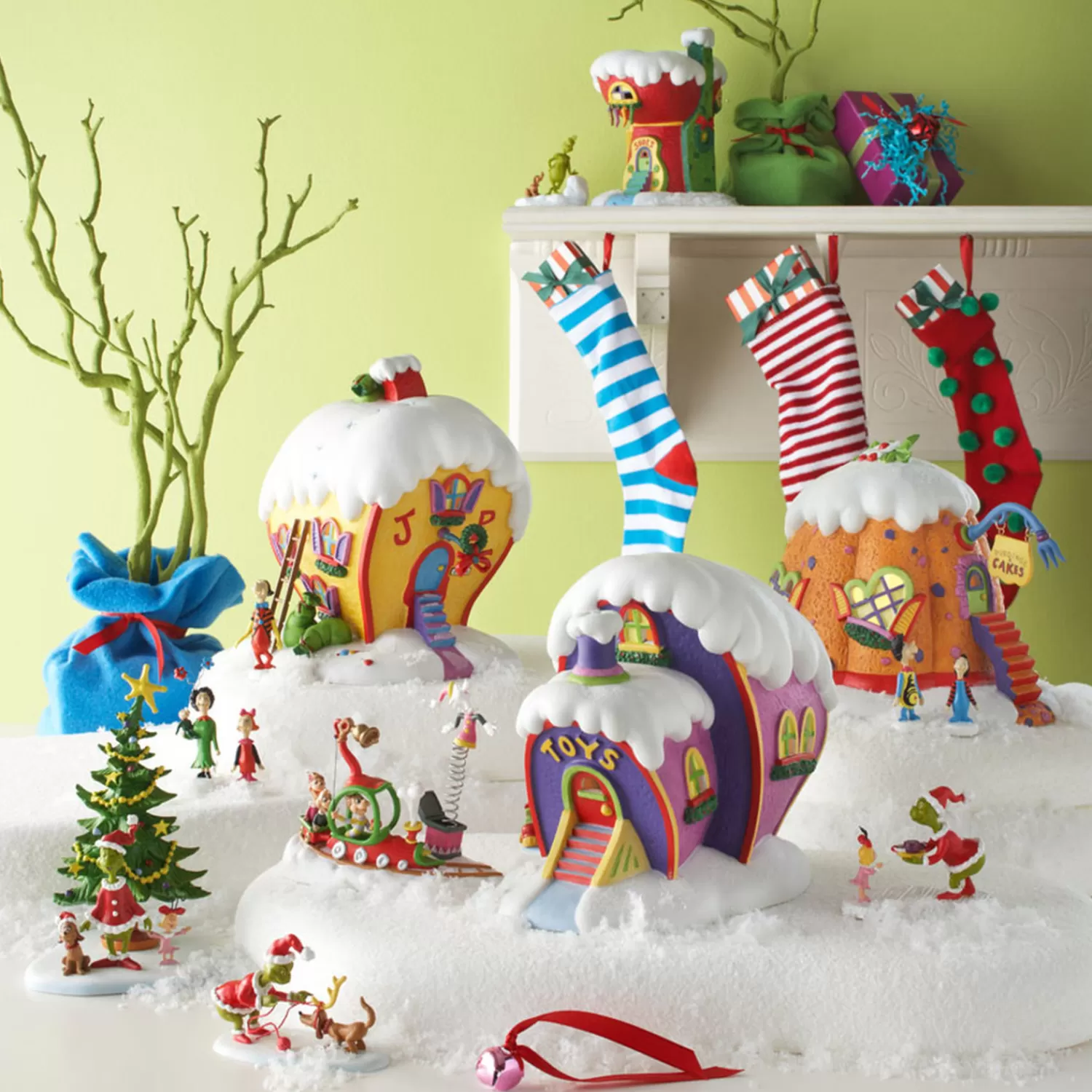 The Jolly Christmas Shop Grinch | Department 56 Grinch Village Who's With Their Toys Figure 4020717
