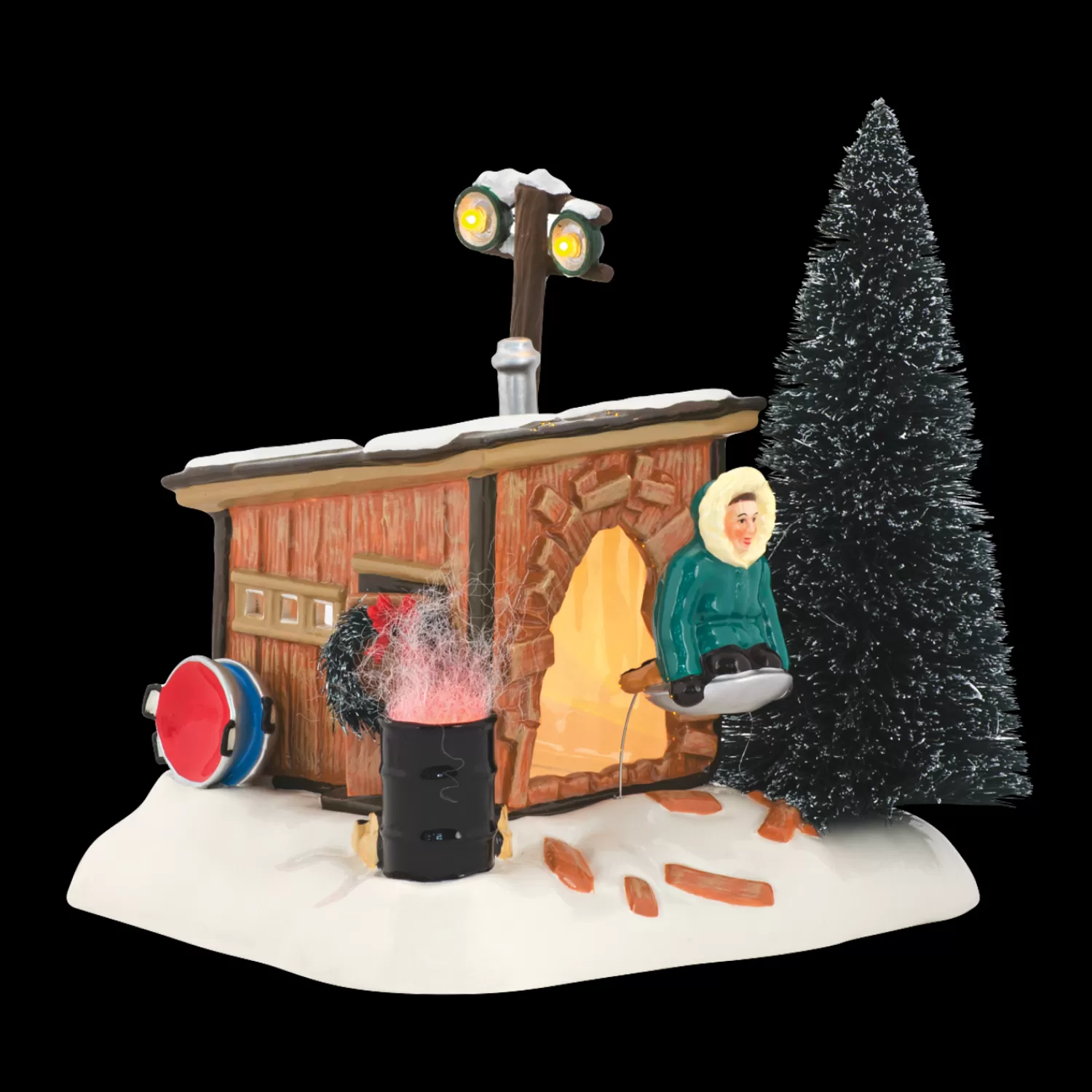 The Jolly Christmas Shop Lampoon's Christmas Vacation | Department 56 Griswold Sled Shack Christmas Vacation Figure 4042408