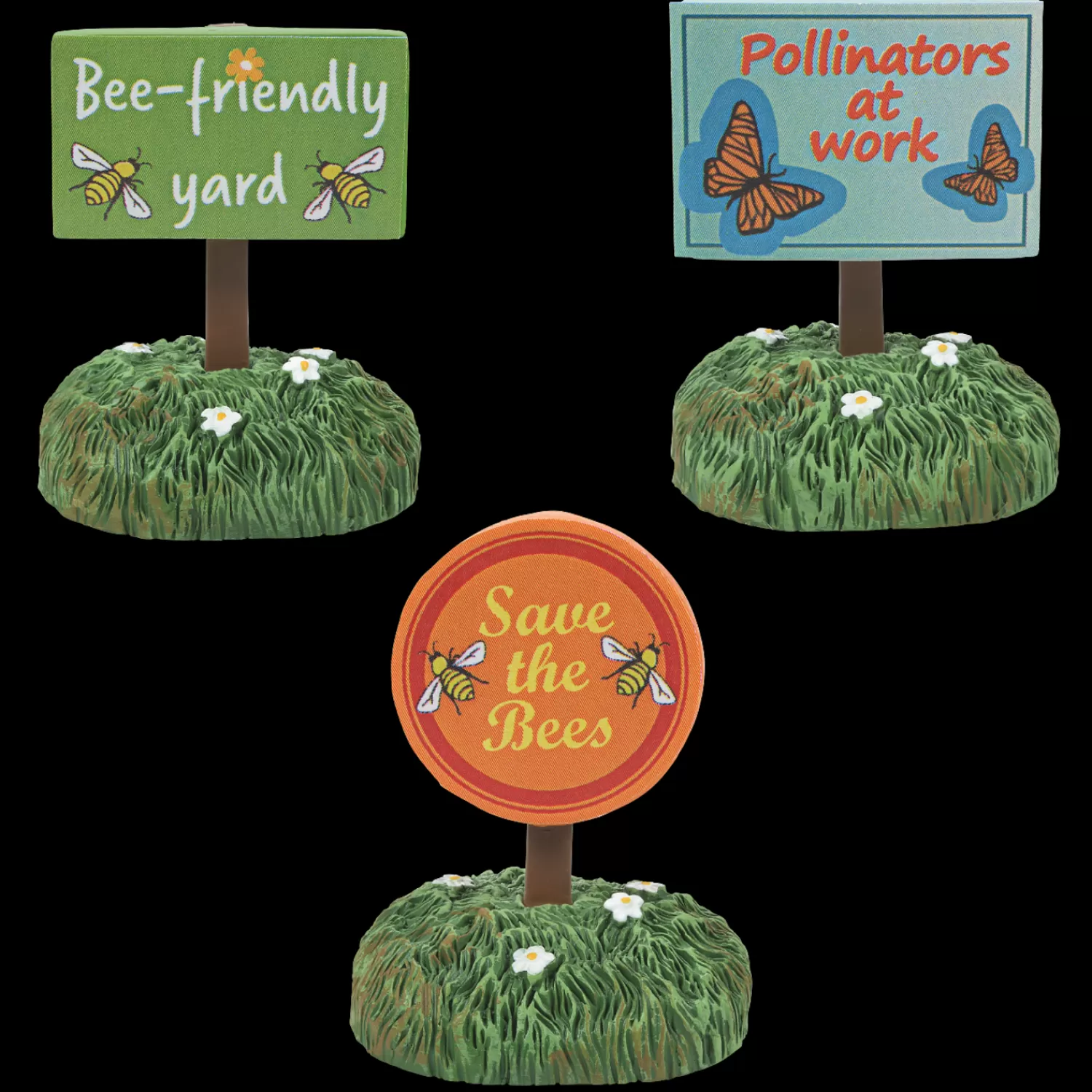 The Jolly Christmas Shop Fall Home Decor | Department 56 Halloween | Department 56 Halloween Village Set Of 3 Bee Friendly Signs 6010461