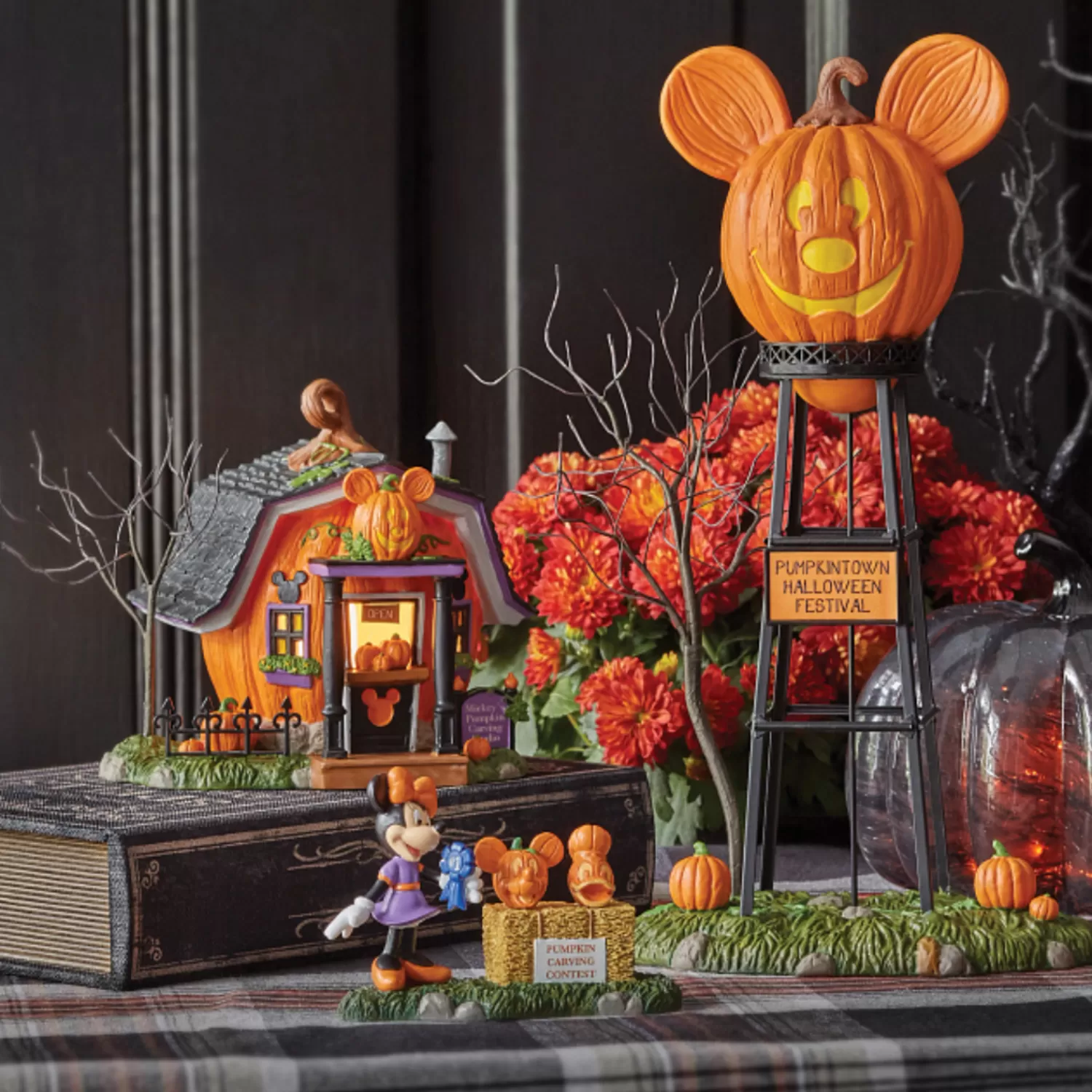 The Jolly Christmas Shop Department 56 Halloween | Disney | Department 56 Mickey's Pumpkintown 2023 Set