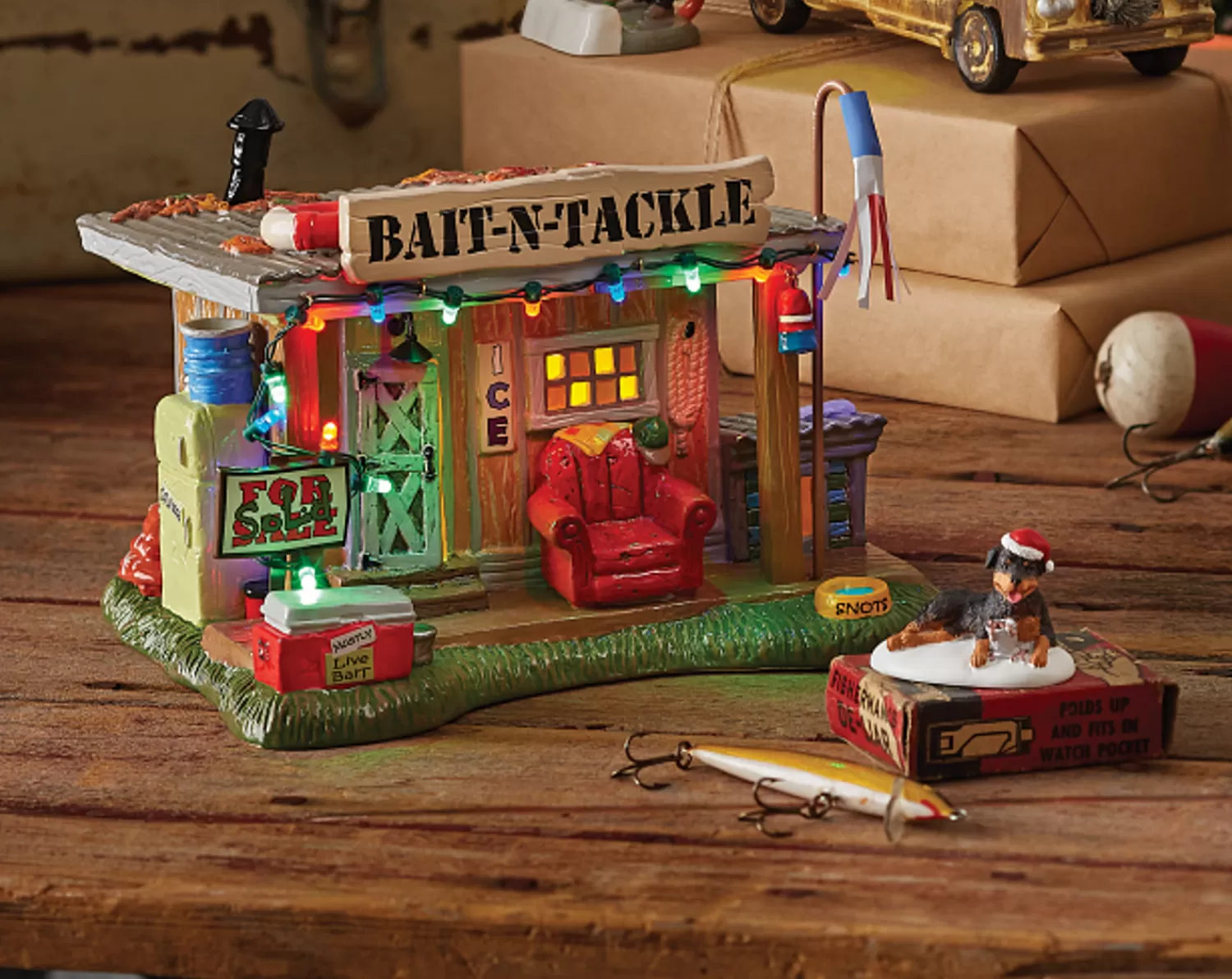 The Jolly Christmas Shop Lampoon's Christmas Vacation | Department 56 National Lampoon's Christmas Vacation Selling The Bait Shop Building 6011426