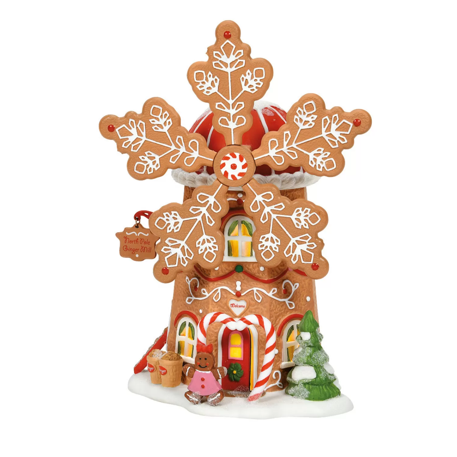 The Jolly Christmas Shop Gingerbread Christmas Decorations | Candy And Food | Department 56 North Pole Village Gingerbread Cookie Mill Building 6007610