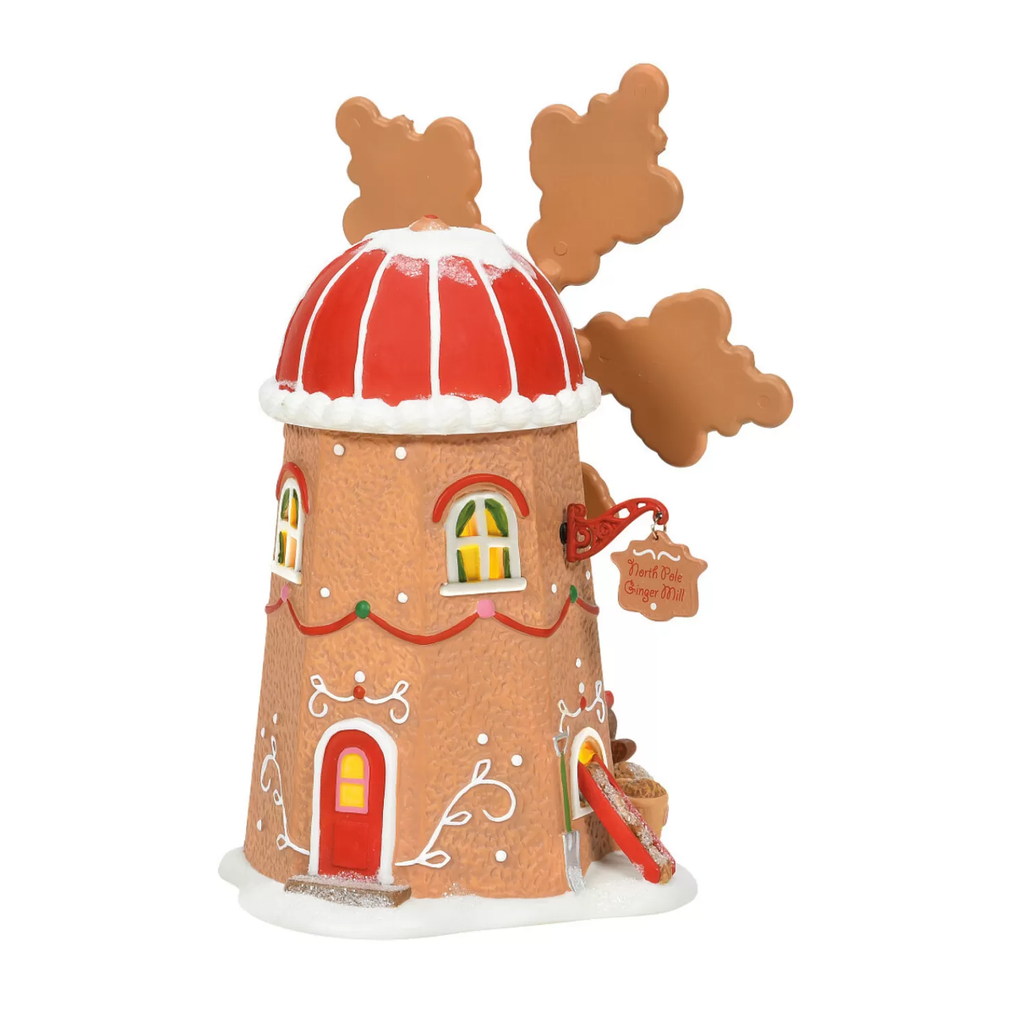 The Jolly Christmas Shop Gingerbread Christmas Decorations | Candy And Food | Department 56 North Pole Village Gingerbread Cookie Mill Building 6007610