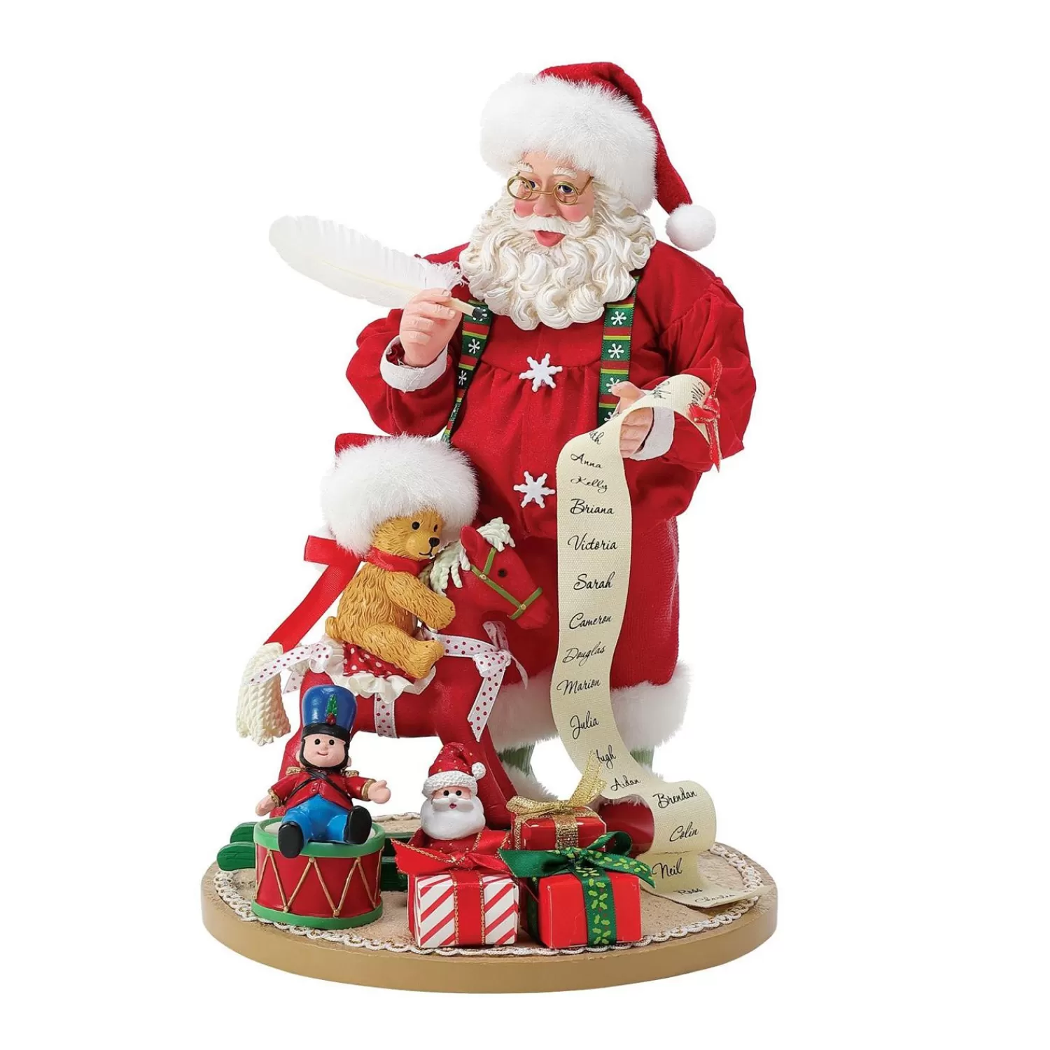 The Jolly Christmas Shop Santa Christmas Decorations | Possible Dreams Santa | Department 56 Possible Dreams Limited Edition The Man With All The Toys Santa Figure 6012256