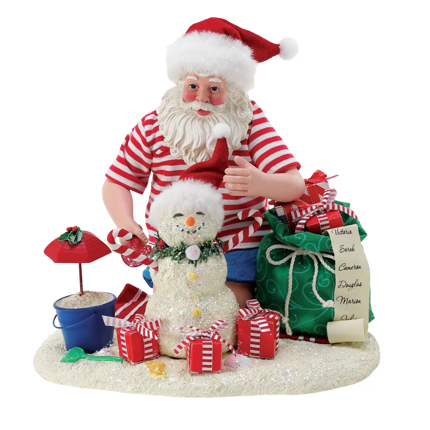 The Jolly Christmas Shop Santa Christmas Decorations | Beach Christmas Decorations | Department 56 Possible Dreams Santa Another Day In Paradise Figure 6014787