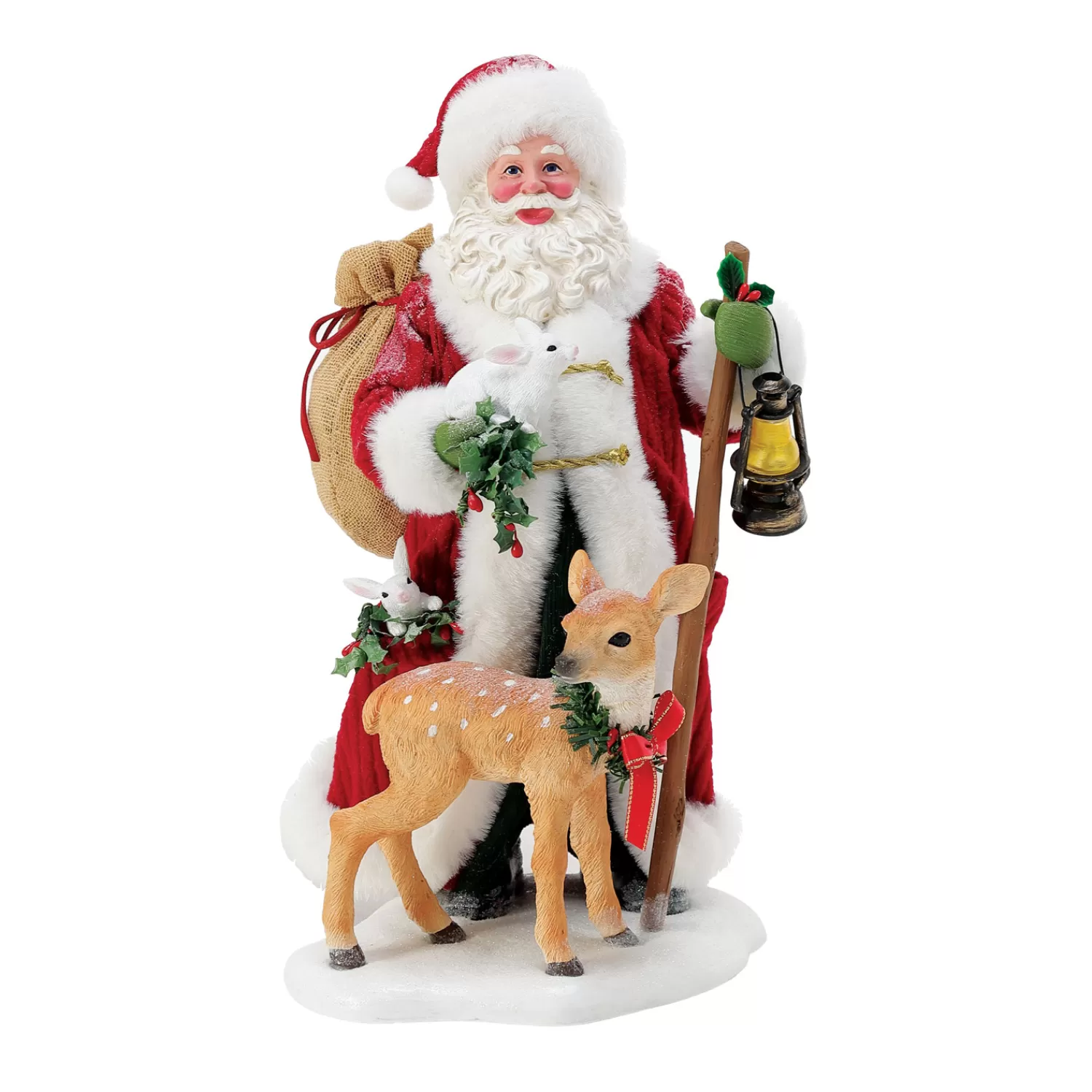 The Jolly Christmas Shop Santa Christmas Decorations | Reindeer | Department 56 Possible Dreams Santa Christmas Critters Figure 6013884