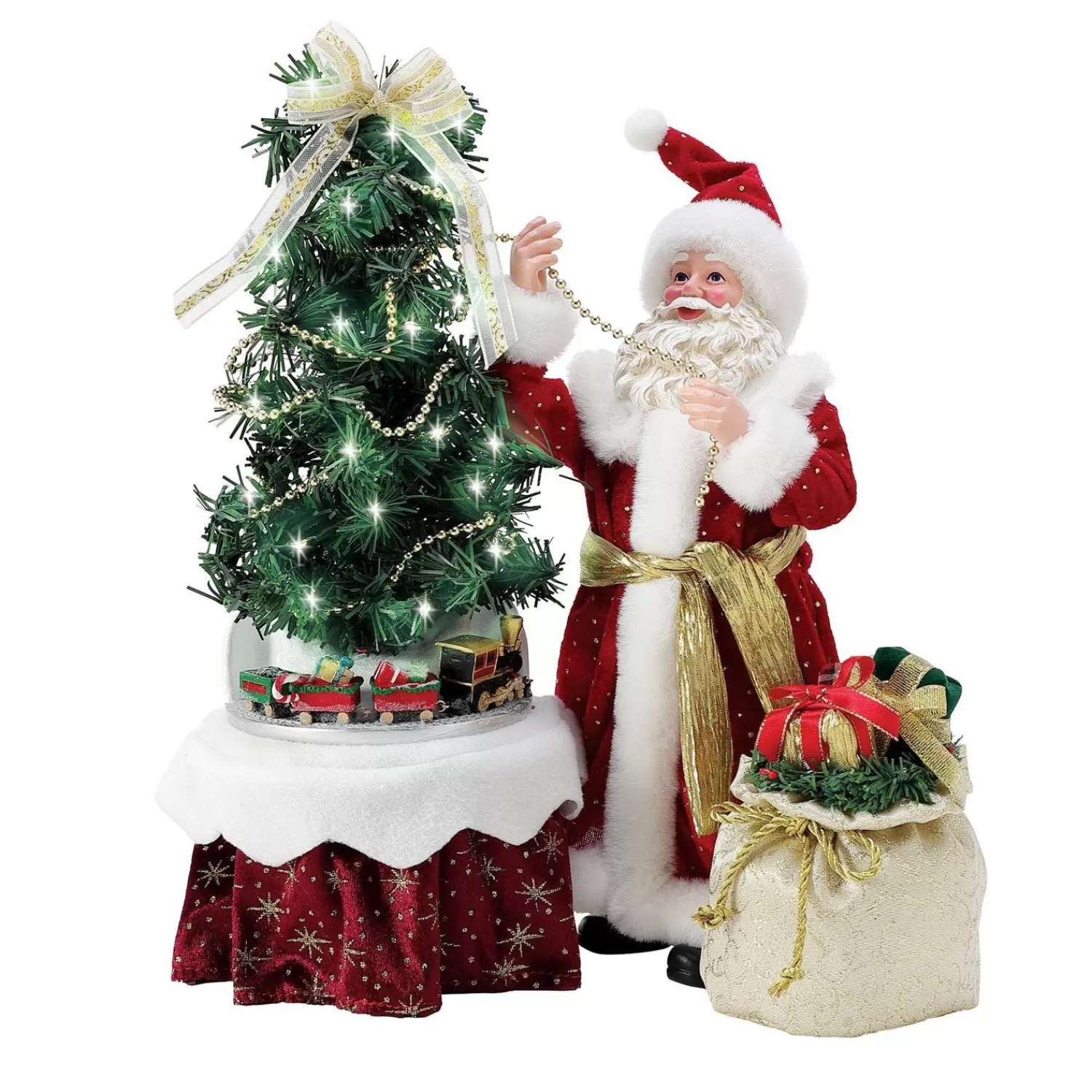 The Jolly Christmas Shop Santa Christmas Decorations | Possible Dreams Santa | Department 56 Possible Dreams Santa Christmas Express Train Santa Figure 6012250