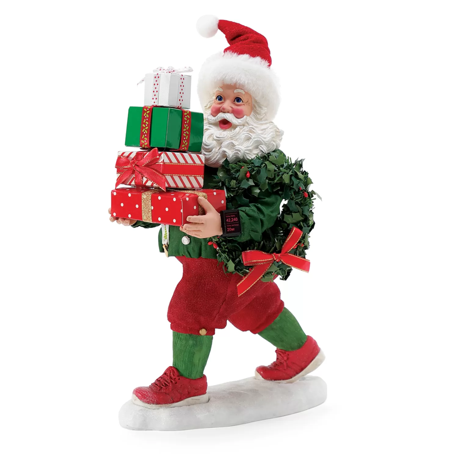The Jolly Christmas Shop Santa Christmas Decorations | Possible Dreams Santa | Department 56 Possible Dreams Santa Counting Steps 6010239