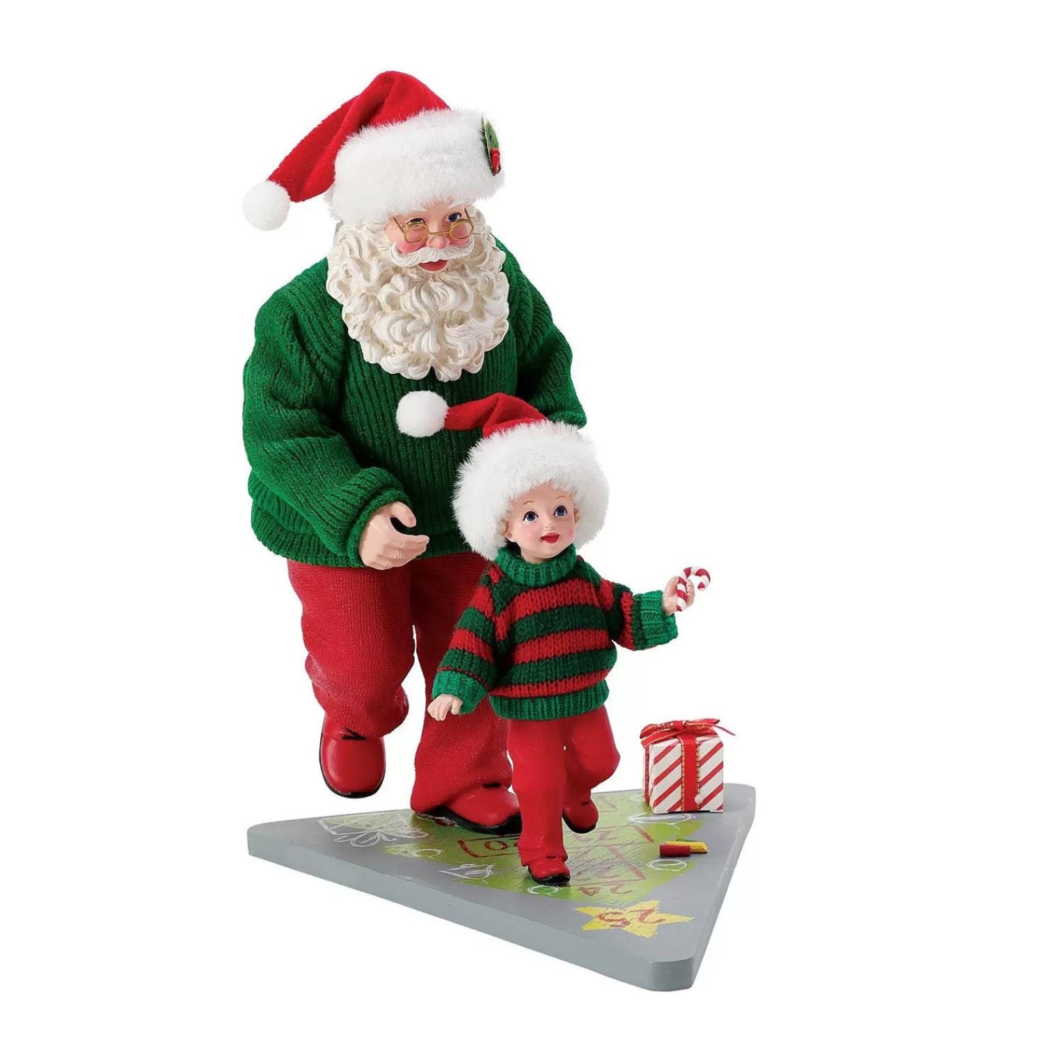 The Jolly Christmas Shop Santa Christmas Decorations | Possible Dreams Santa | Department 56 Possible Dreams Santa Hopscotch! Figure 6012237