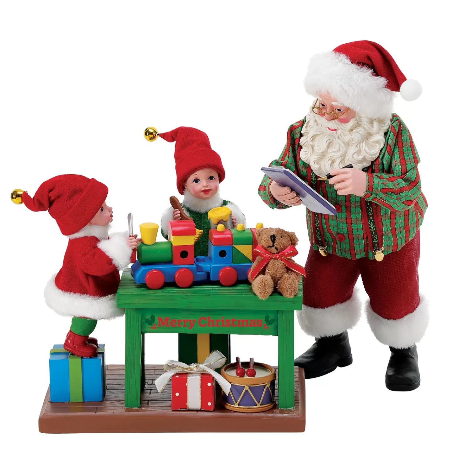 The Jolly Christmas Shop Santa Christmas Decorations | Possible Dreams Santa | Department 56 Possible Dreams Santa In Training Figure 6015177