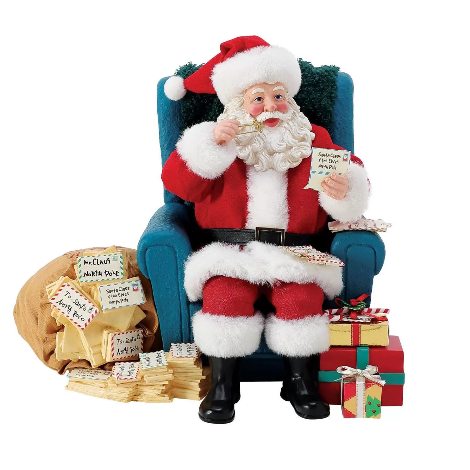 The Jolly Christmas Shop Santa Christmas Decorations | Possible Dreams Santa | Department 56 Possible Dreams Santa Letters To Santa Figure 6011843