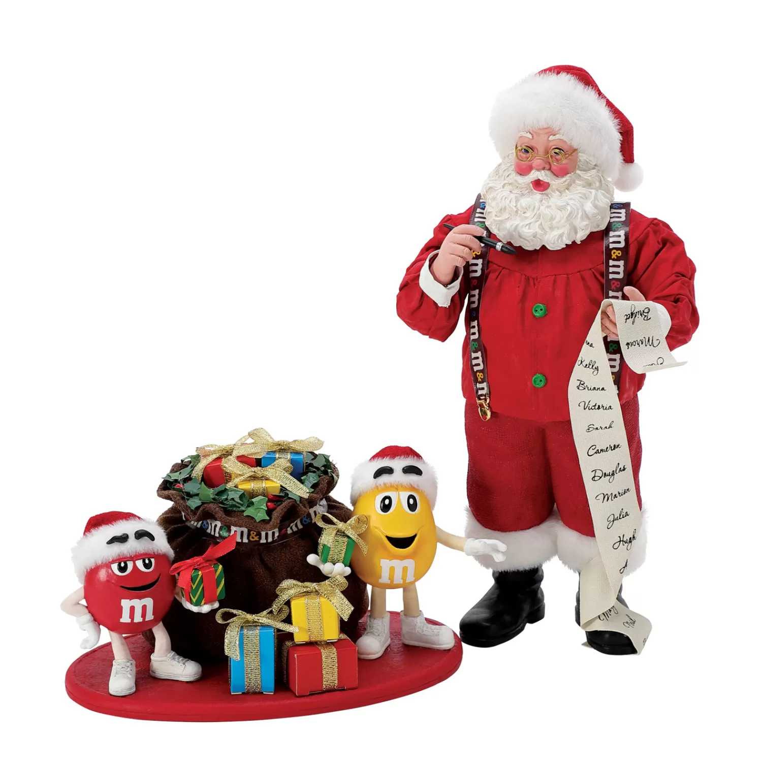 The Jolly Christmas Shop Santa Christmas Decorations | Candy And Food | Department 56 Possible Dreams Santa M&M Holiday Fun Figure 6013710