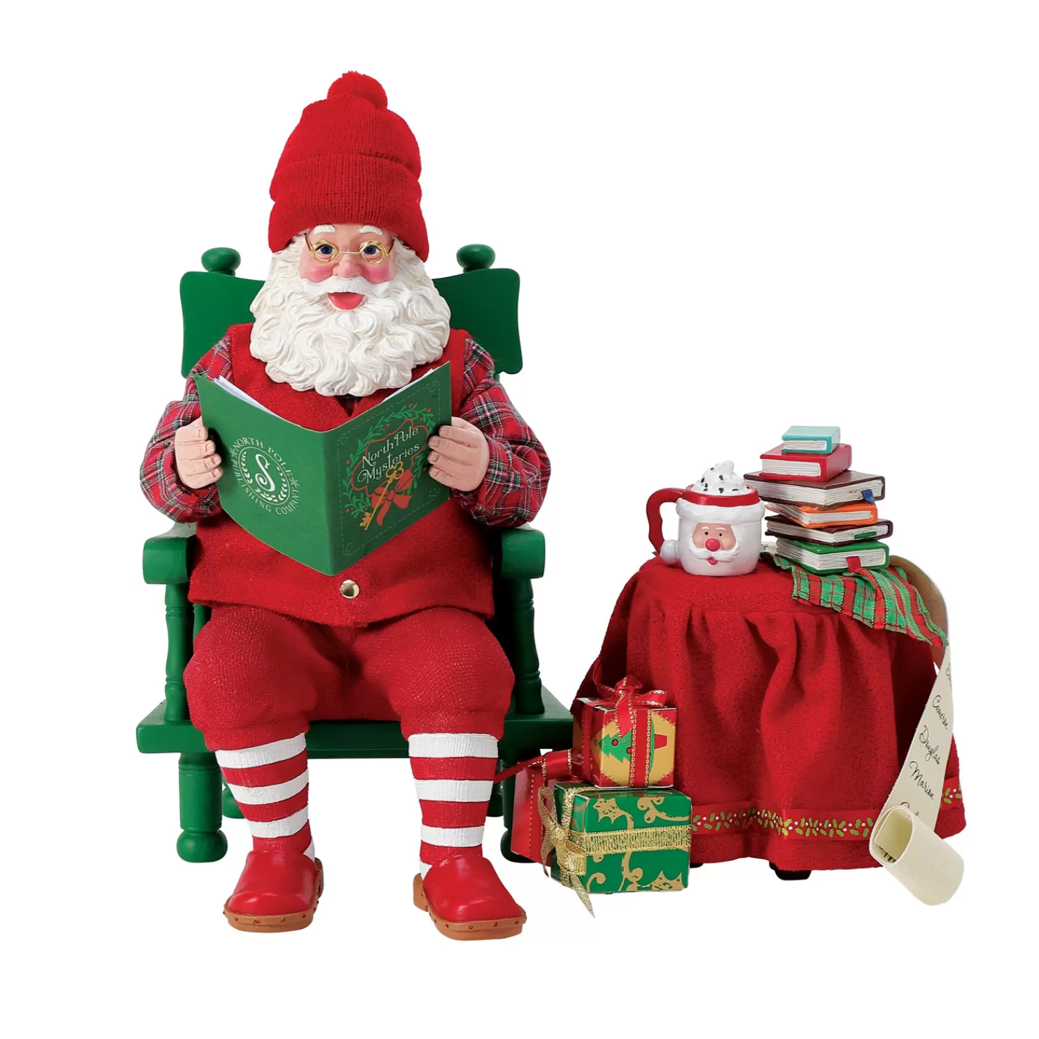 The Jolly Christmas Shop Santa Christmas Decorations | Possible Dreams Santa | Department 56 Possible Dreams Santa One More Chapter Figure 6013908