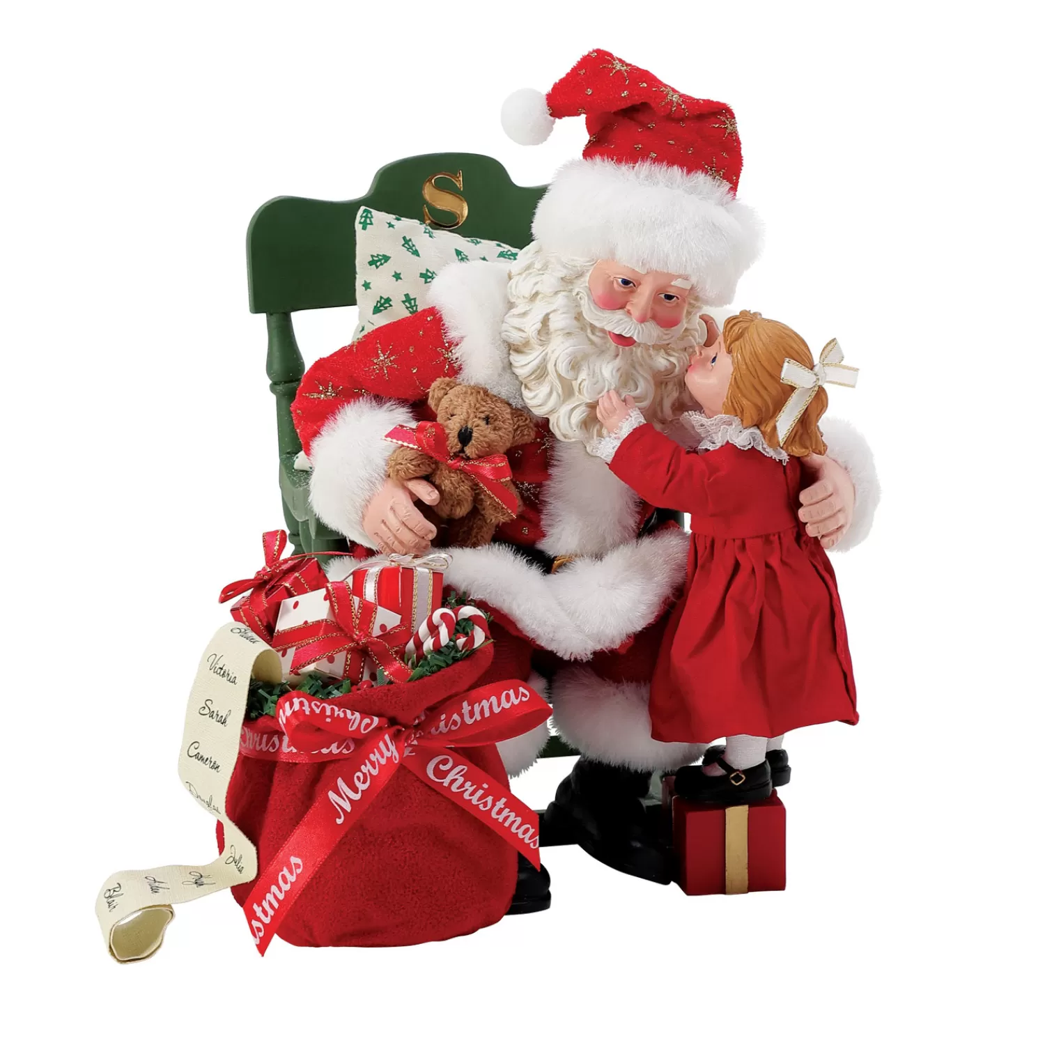 The Jolly Christmas Shop Santa Christmas Decorations | Possible Dreams Santa | Department 56 Possible Dreams Santa Sharing Wishes Figure 6013882