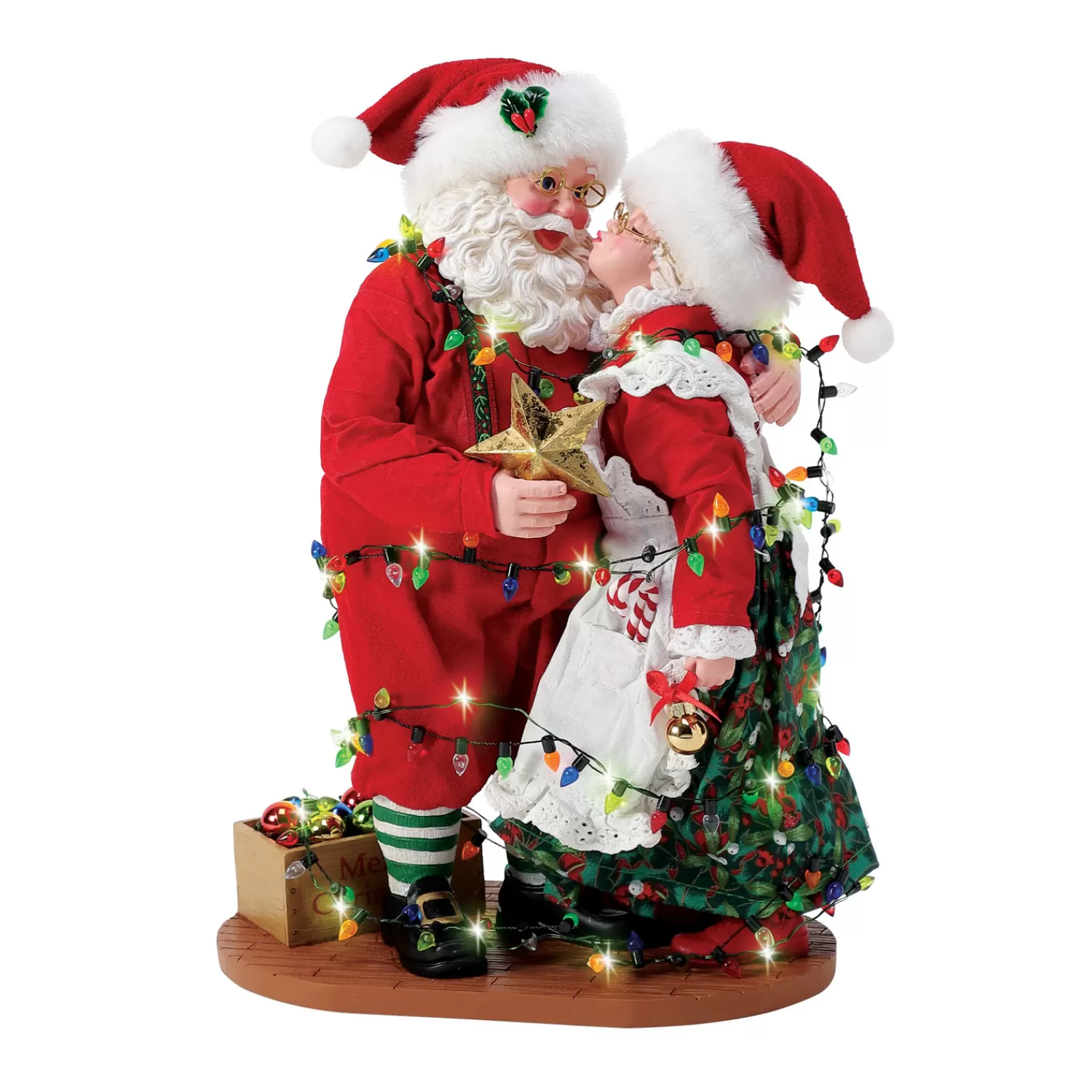 The Jolly Christmas Shop Santa Christmas Decorations | Possible Dreams Santa | Department 56 Possible Dreams Santa Shining Stars Figure 6013920
