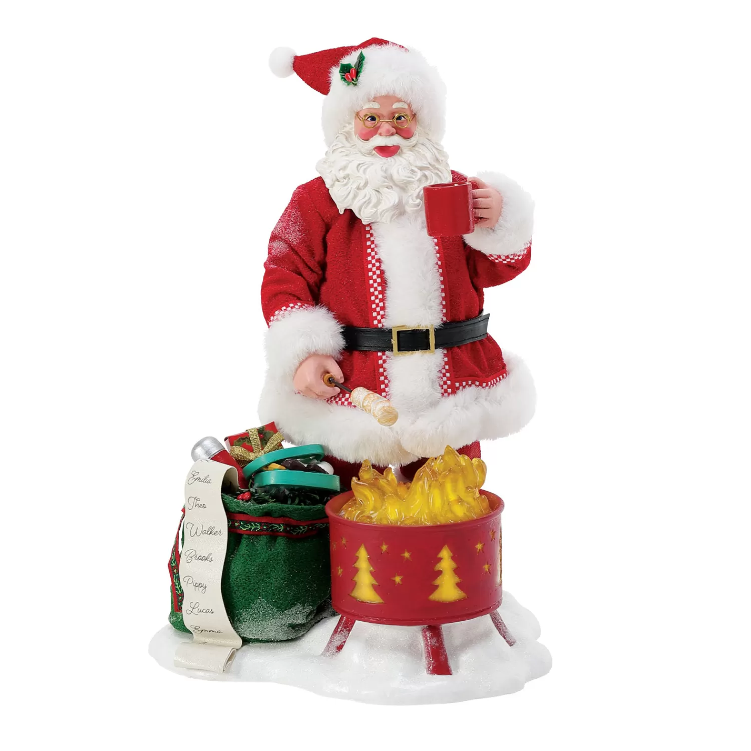 The Jolly Christmas Shop Santa Christmas Decorations | Possible Dreams Santa | Department 56 Possible Dreams Santa S'More The Merrier Figure 6014797