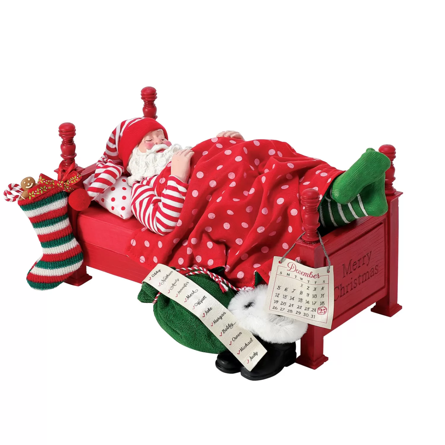 The Jolly Christmas Shop Santa Christmas Decorations | Possible Dreams Santa | Department 56 Possible Dreams Santa Well Deserved Sleep Figure 6013906