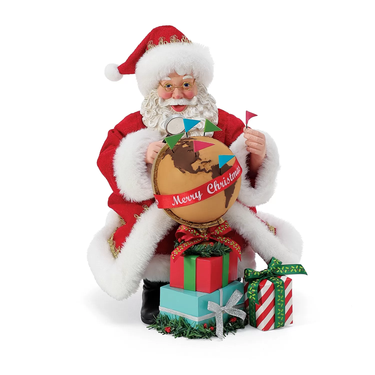 The Jolly Christmas Shop Santa Christmas Decorations | Possible Dreams Santa | Department 56 Possible Dreams Santa World Tour 6011968