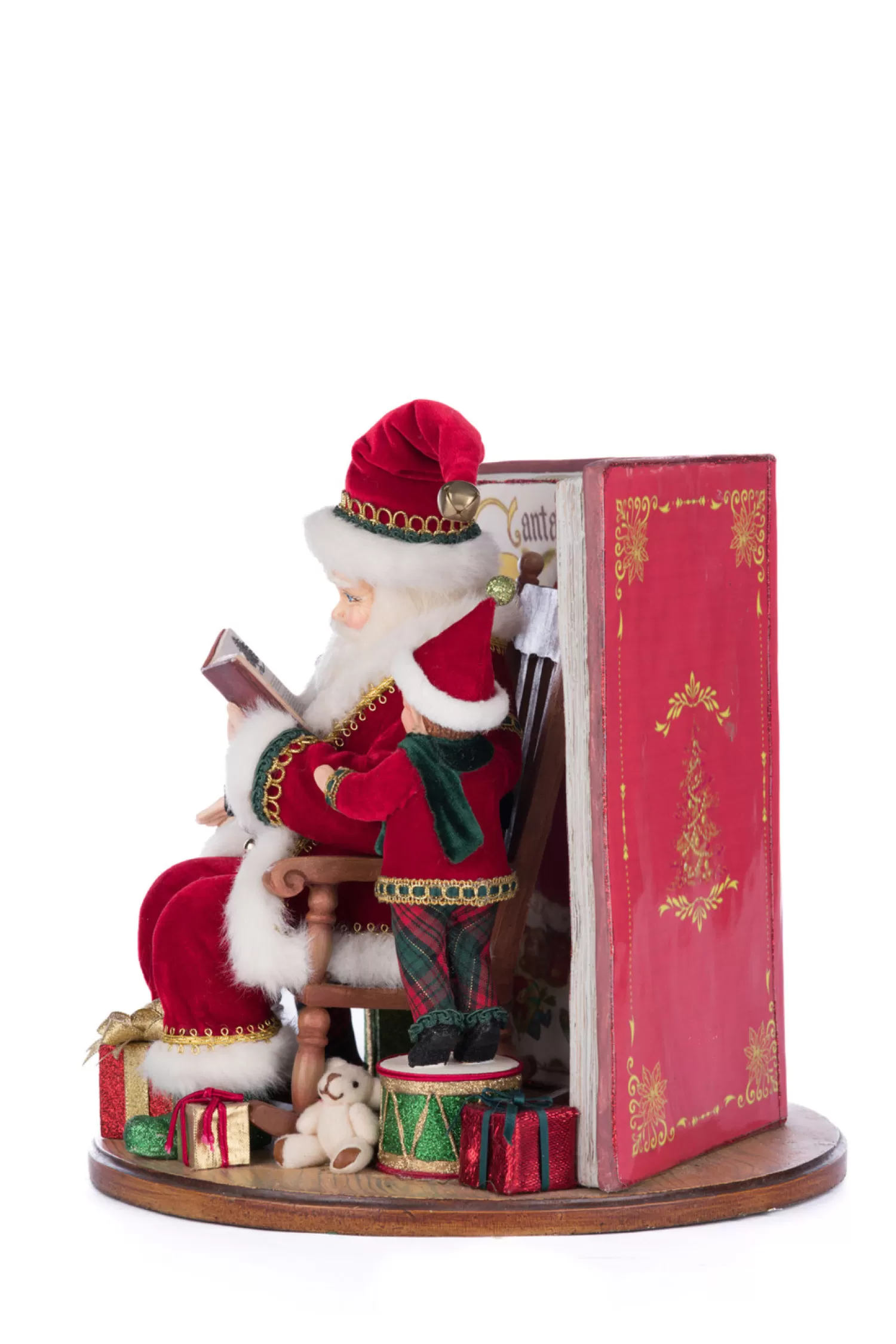 The Jolly Christmas Shop Santa Christmas Decorations | Figures | Katherine's Collection 11" Magic Of Christmas Tabletop Book Christmas Decoration 28-428326